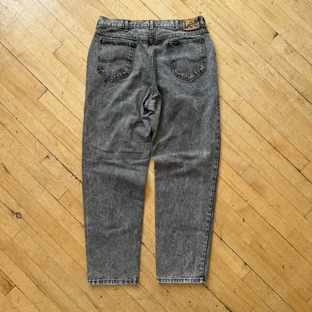 Vintage Lee Grey Denim Jeans Sz 36x32