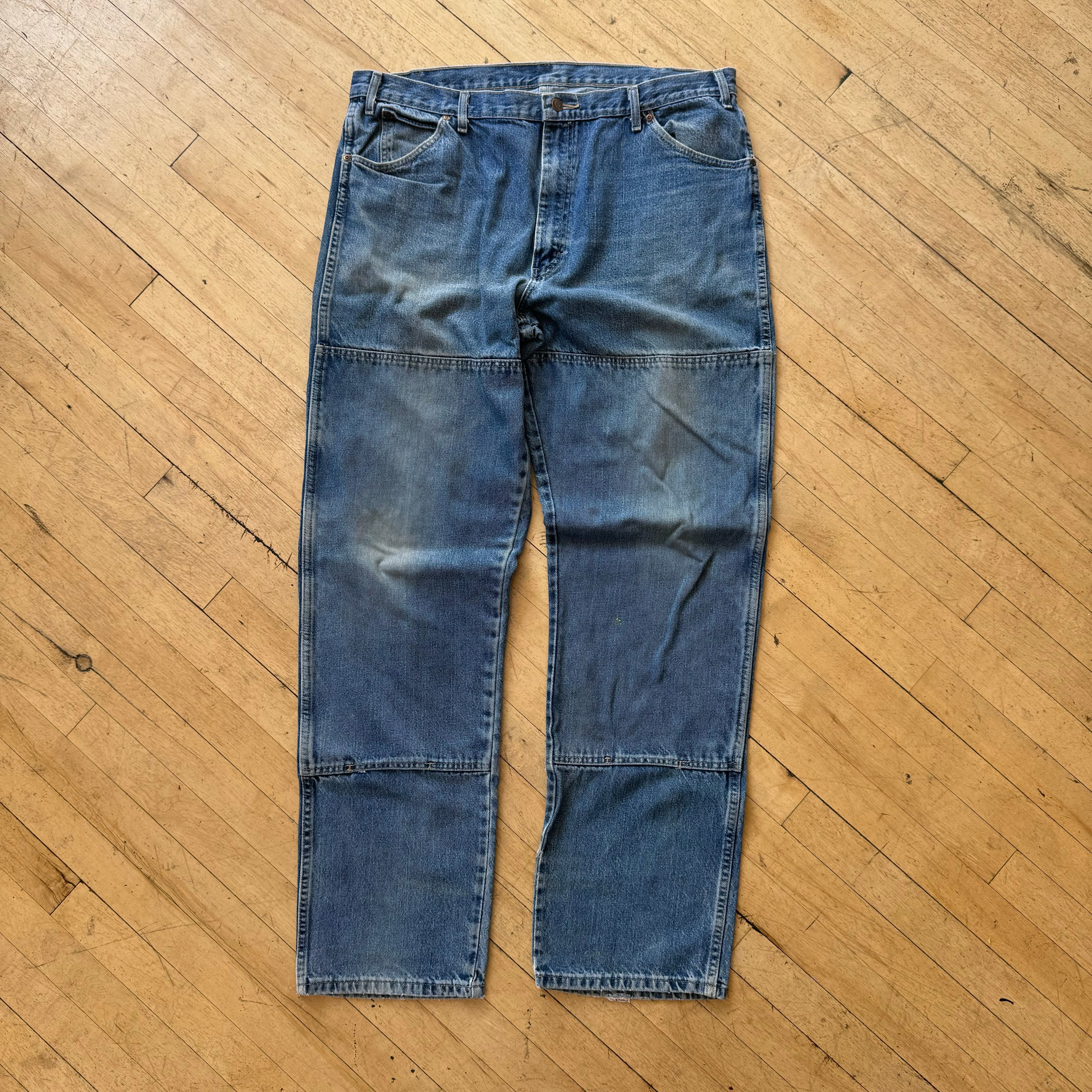 Vintage Dickies Double Knee Denim Jeans Sz 40x36
