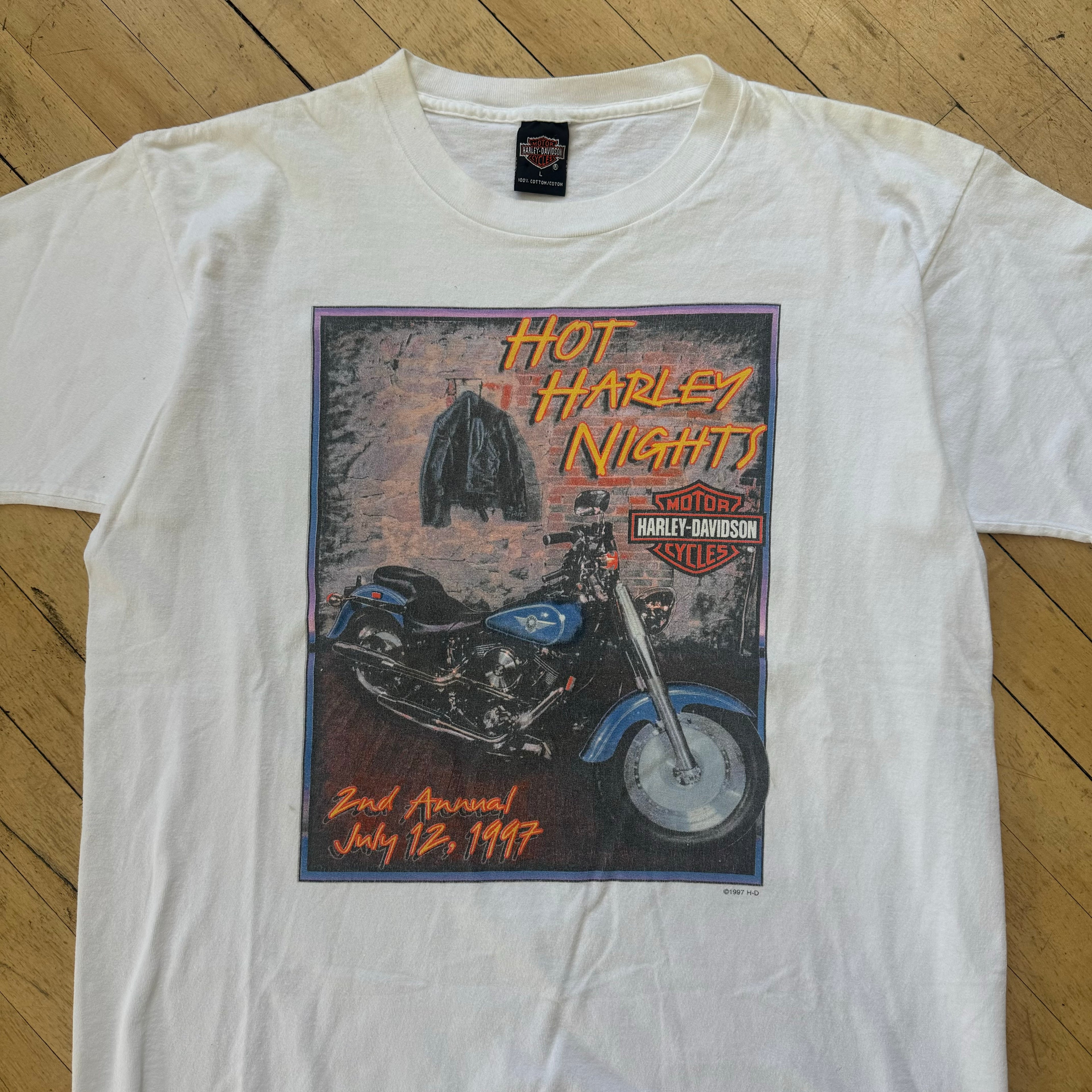 Vintage Hot Harley Nights Sioux Falls T-shirt Sz L