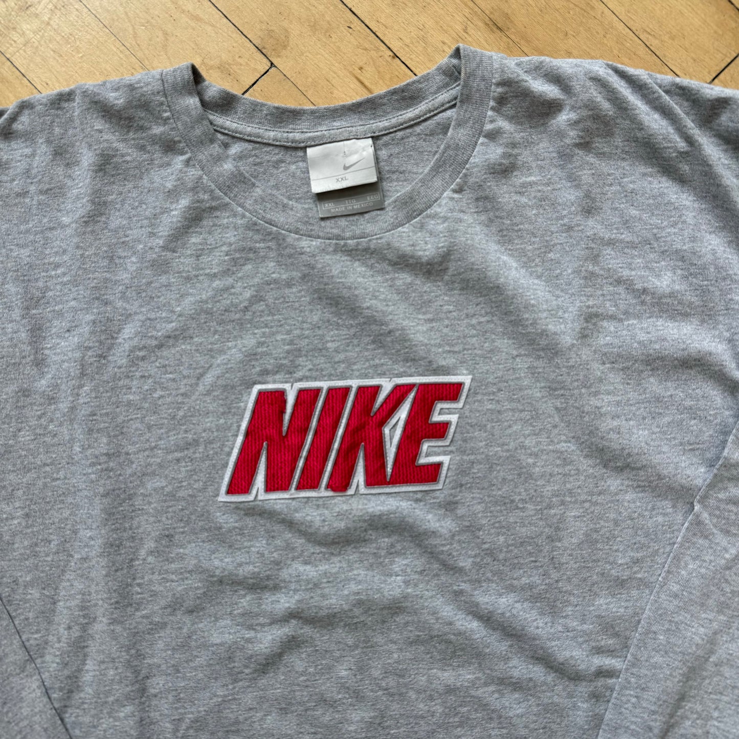 Vintage Nike SpellOut L/S T-shirt Sz XXL