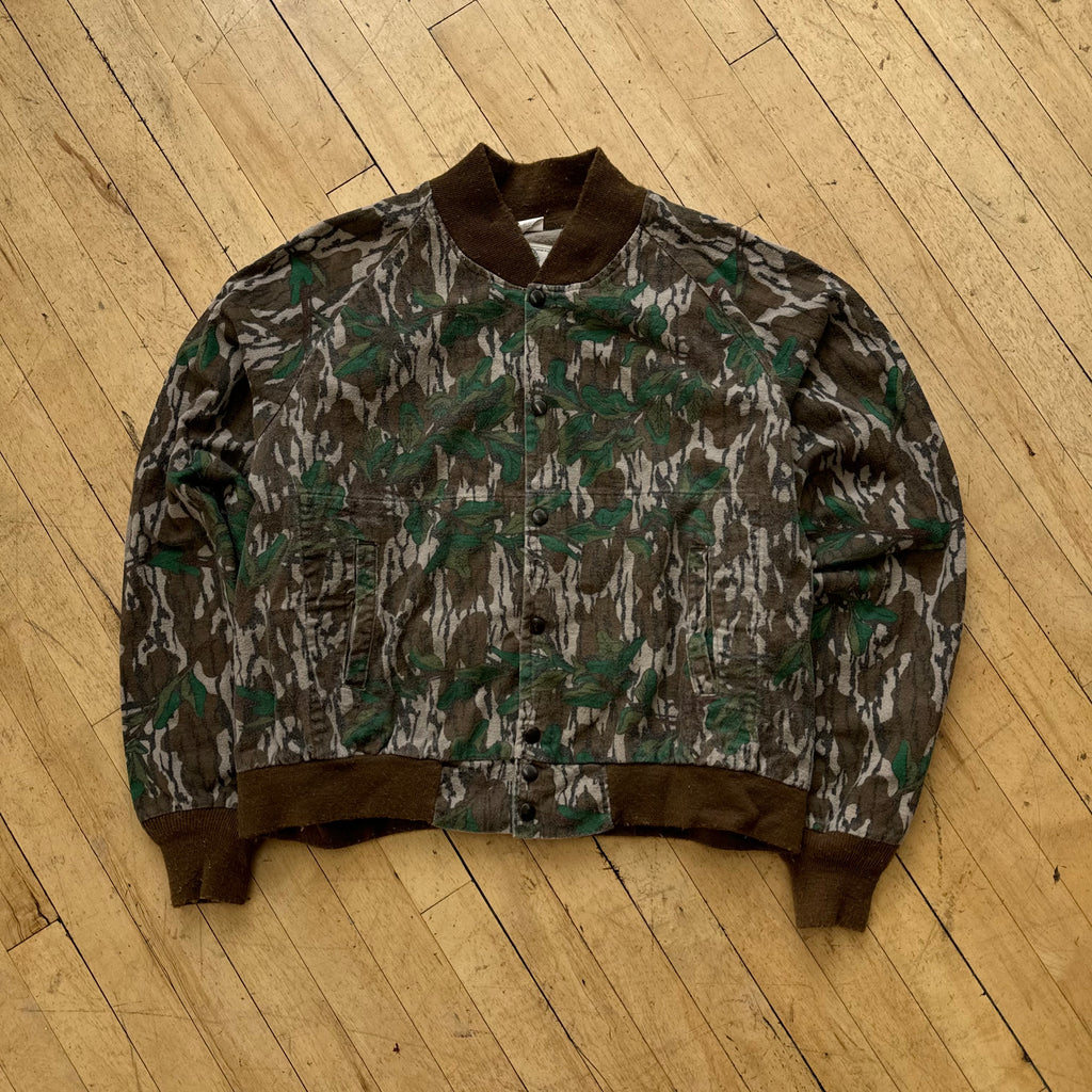 Vintage Mossy Oak Bomber Jacket Sz L