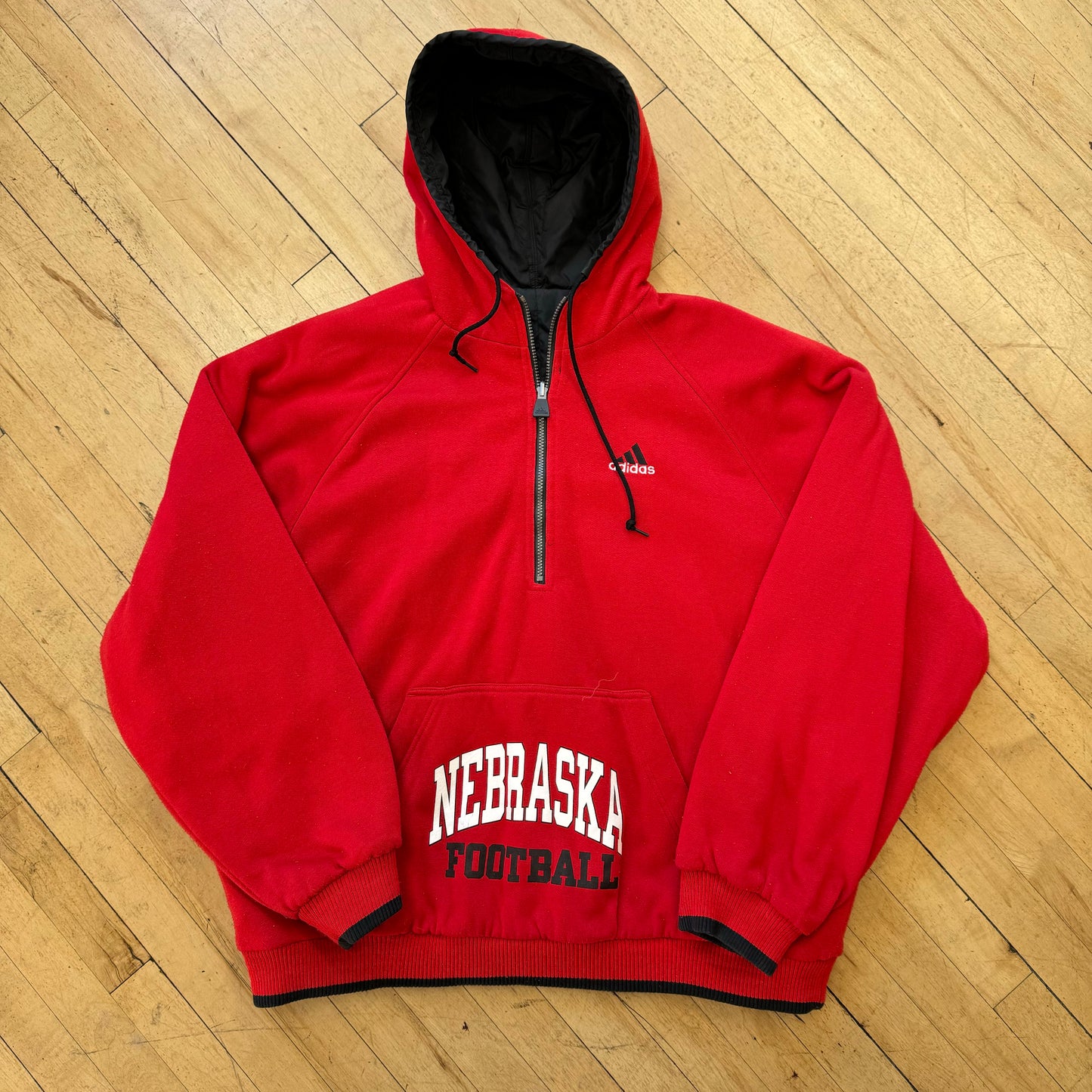 Vintage Nebraska Huskers Reversible Puffer Jacket Sz XXL