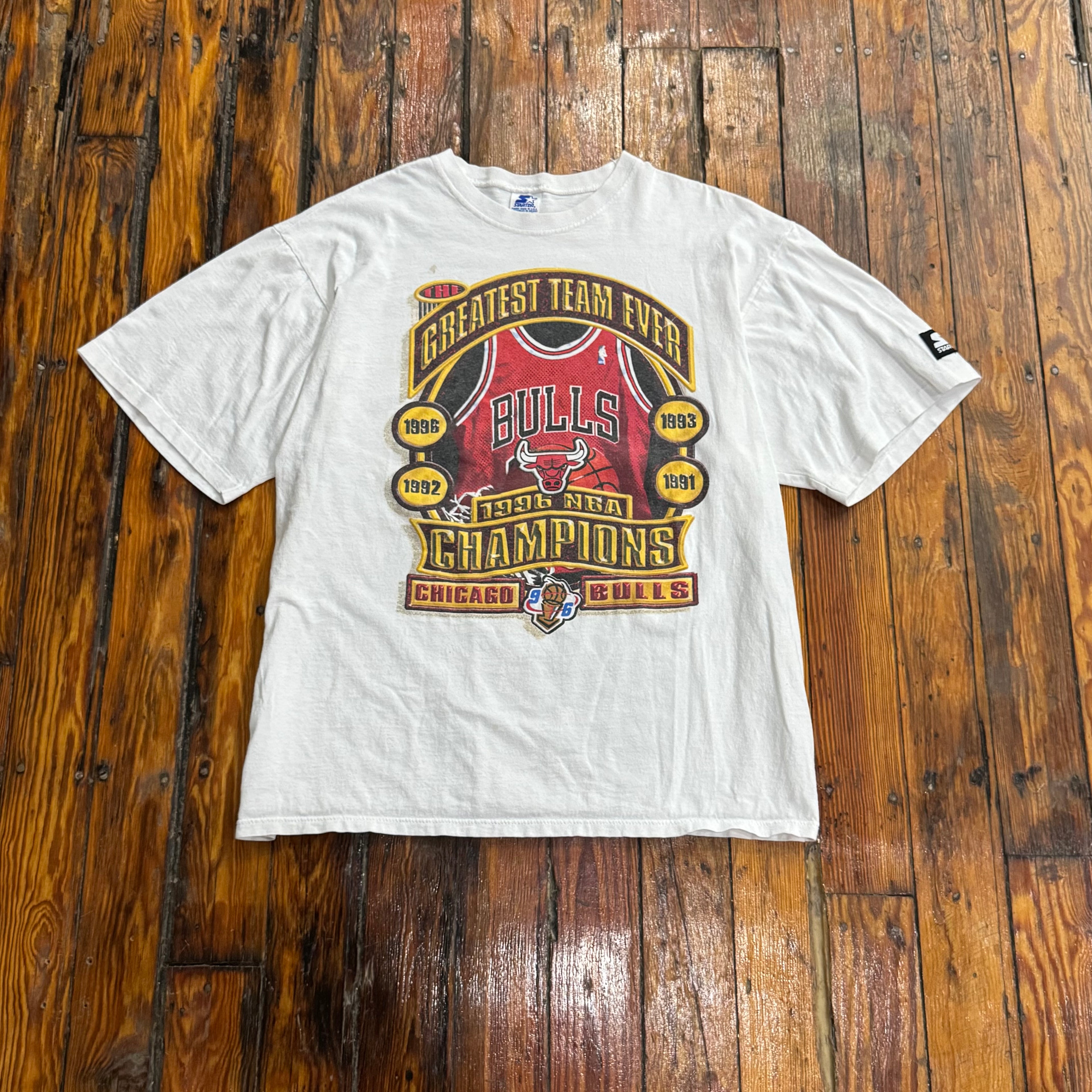 Vintage Starter Chicago Bulls Champions T-shirt Sz XL