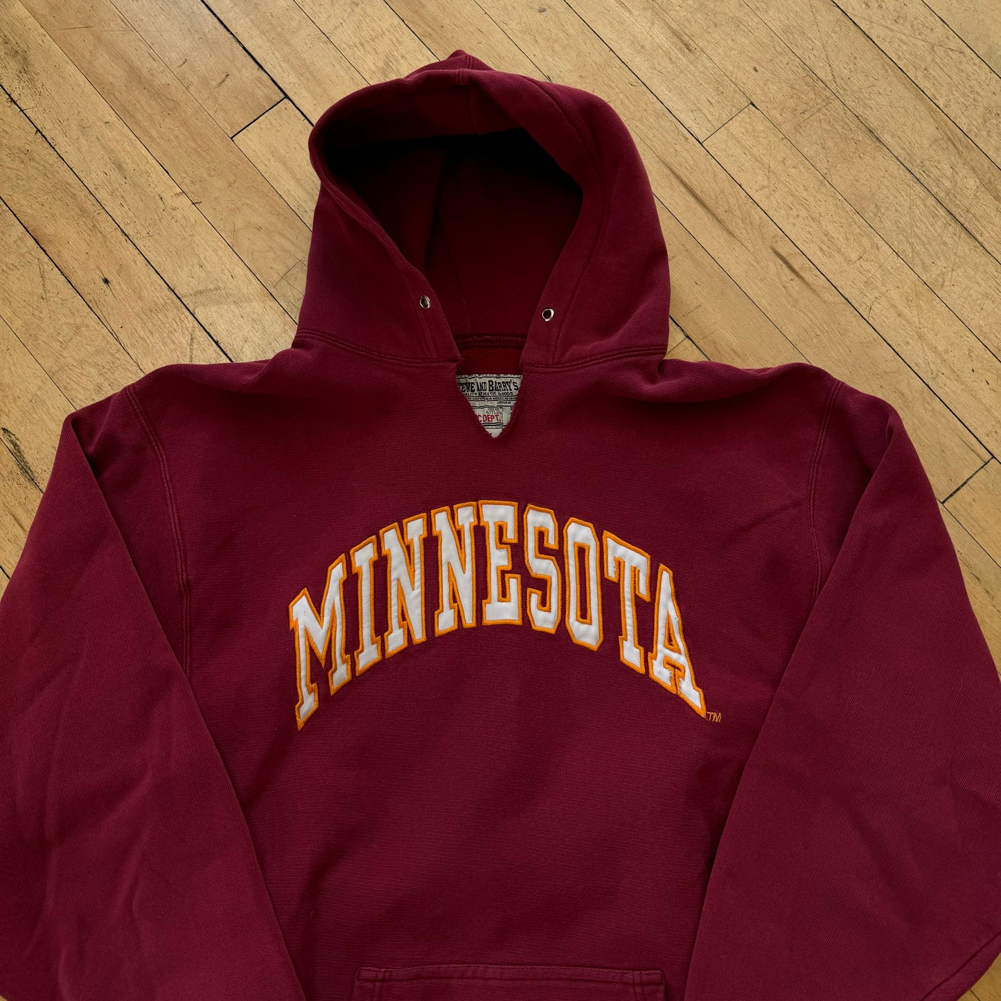 Vintage Minnesota Gophers SpellOut Hoodie Sz L