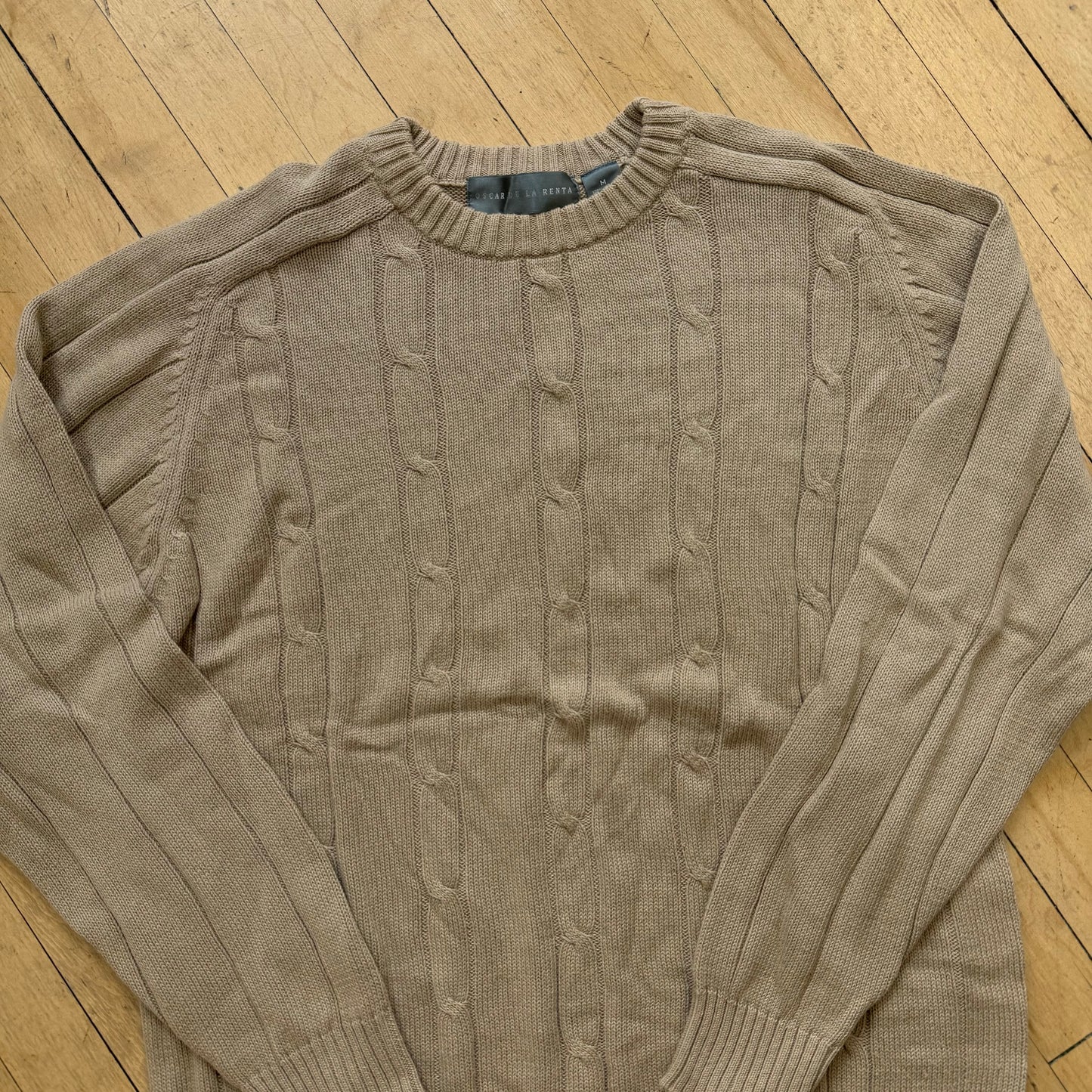 Vintage Light Tan Sweater Sz M