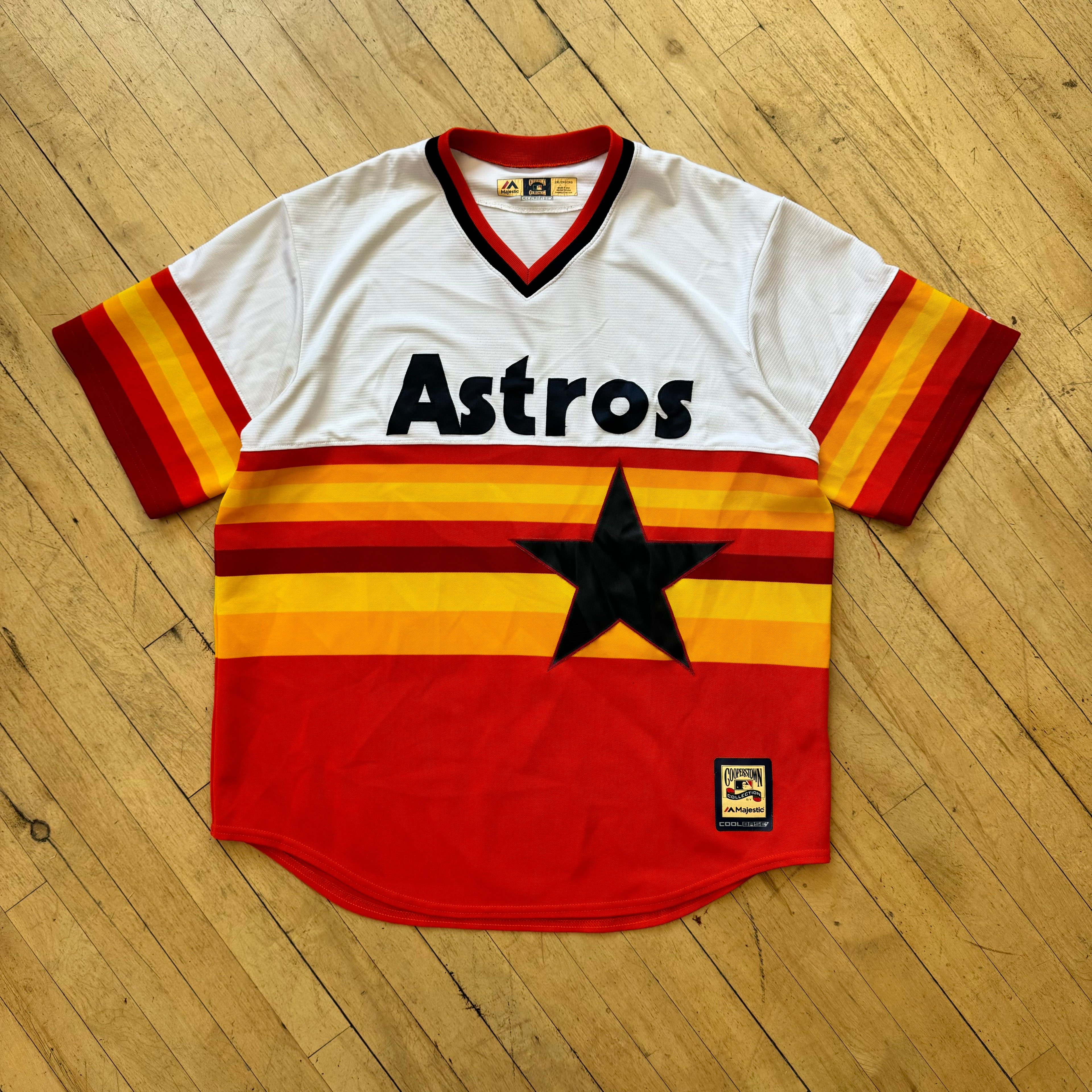 Vintage Throwback Astros Baseball Jersey Sz XXL