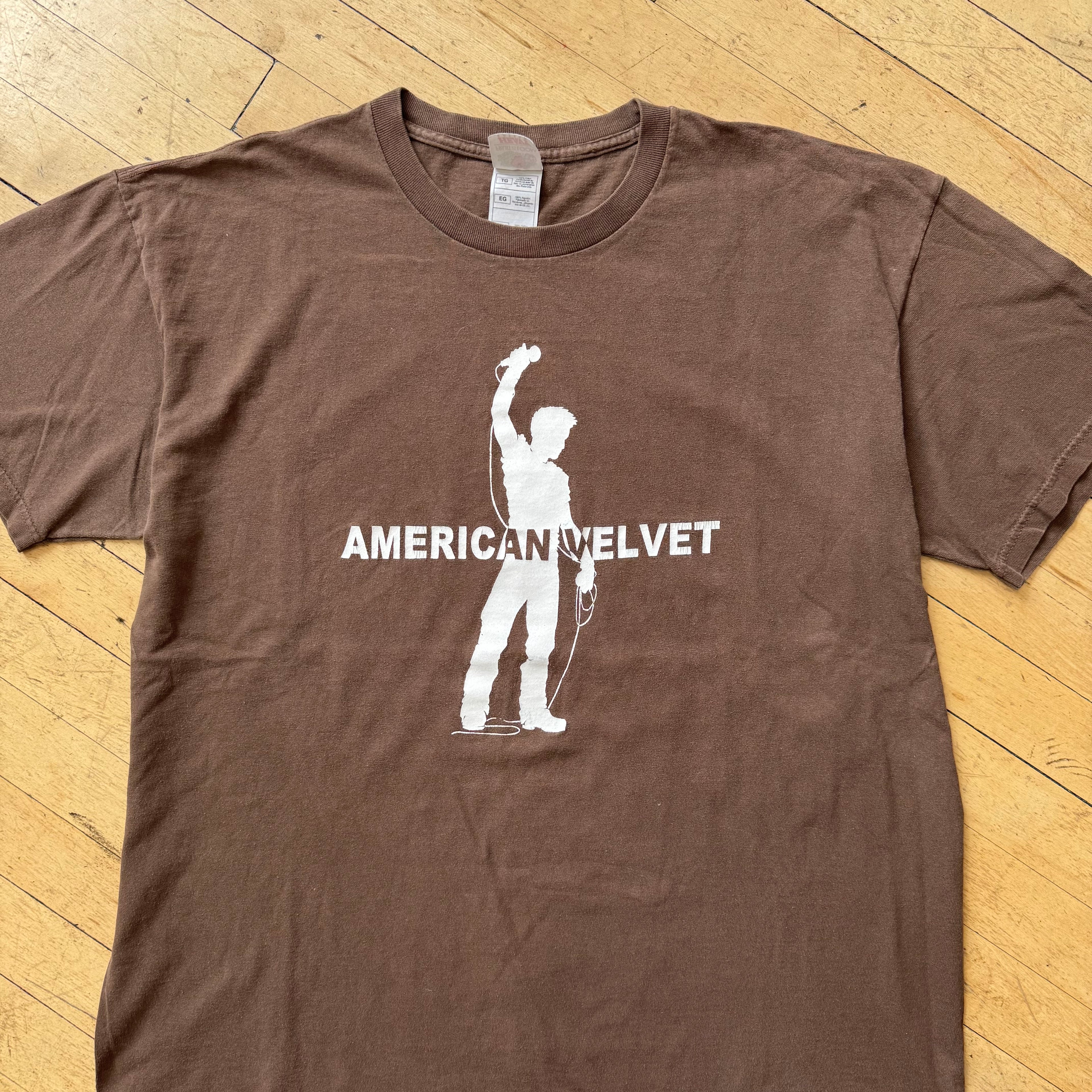 Vintage American Velvet T-shirt Sz XL