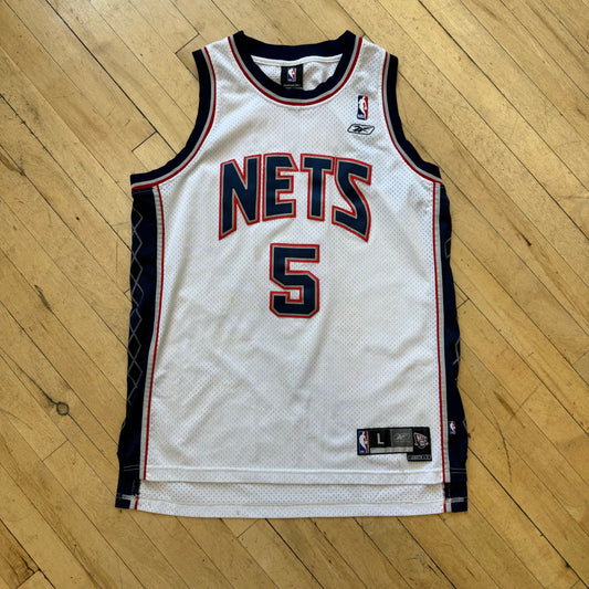 Vintage Reebok Nets Jason Kidd Jersey Sz L