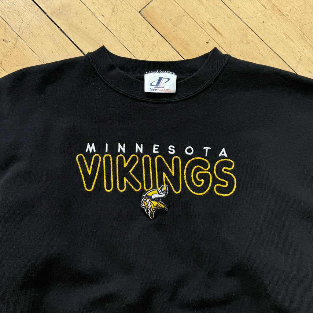 Vintage Logo Athletic Minnesota Vikings CrewNeck Sz L