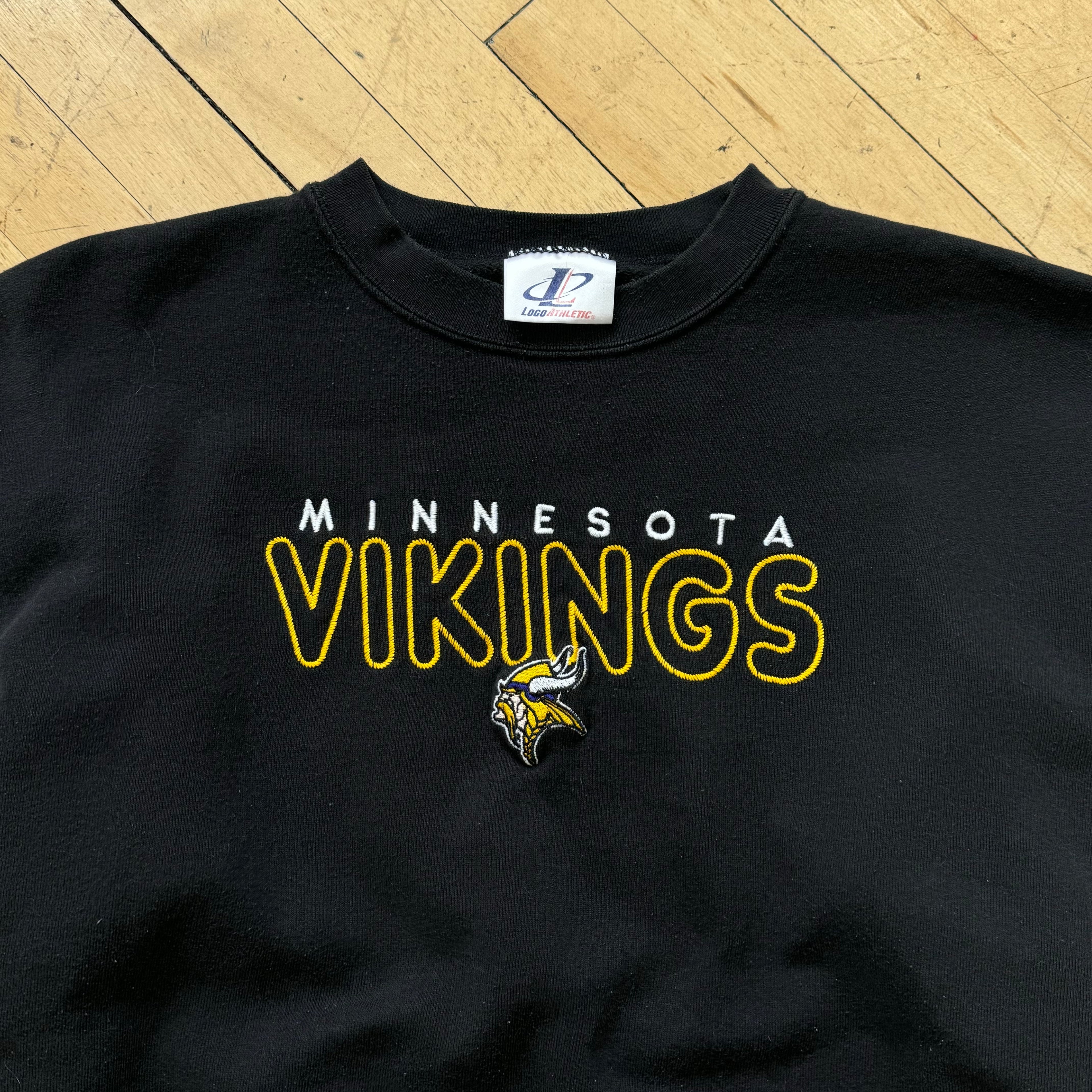 Vintage Logo Athletic Minnesota Vikings CrewNeck Sz L