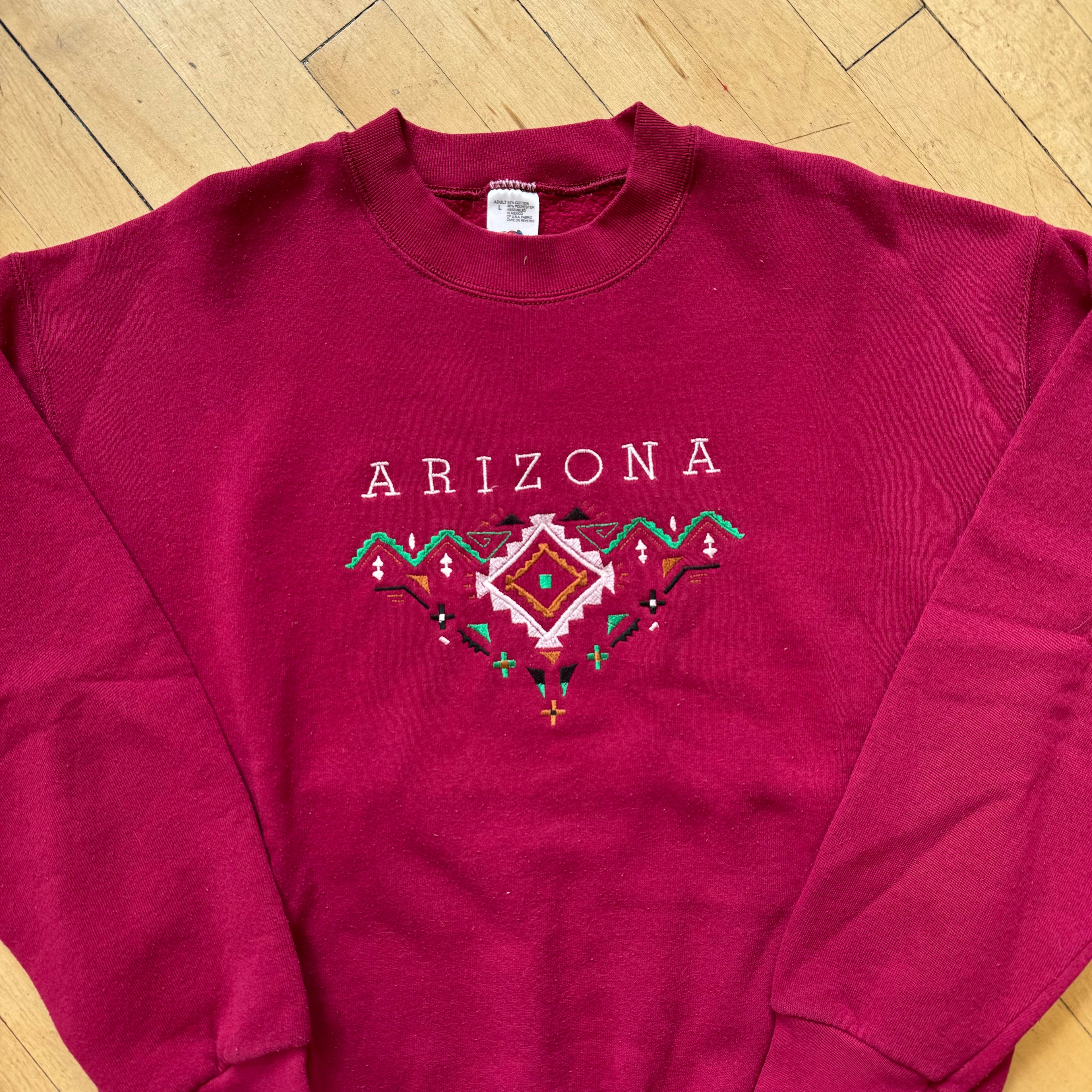 Vintage Arizona SpellOut Crewneck Sz M