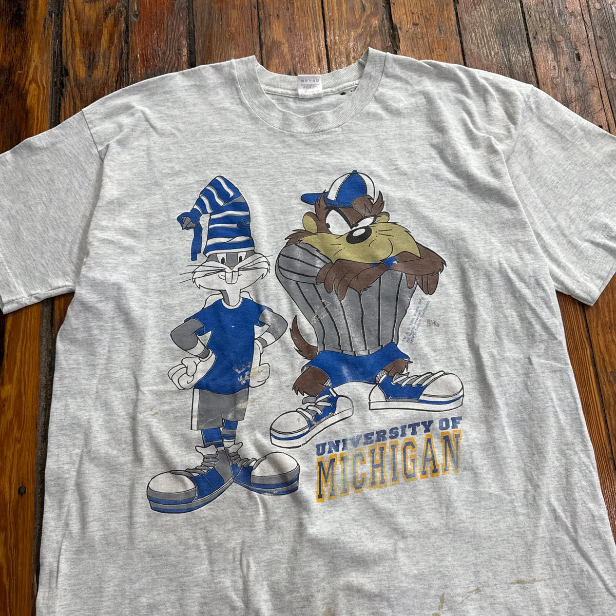 Vintage Looney Tunes University of Michigan T-shirt Sz XL