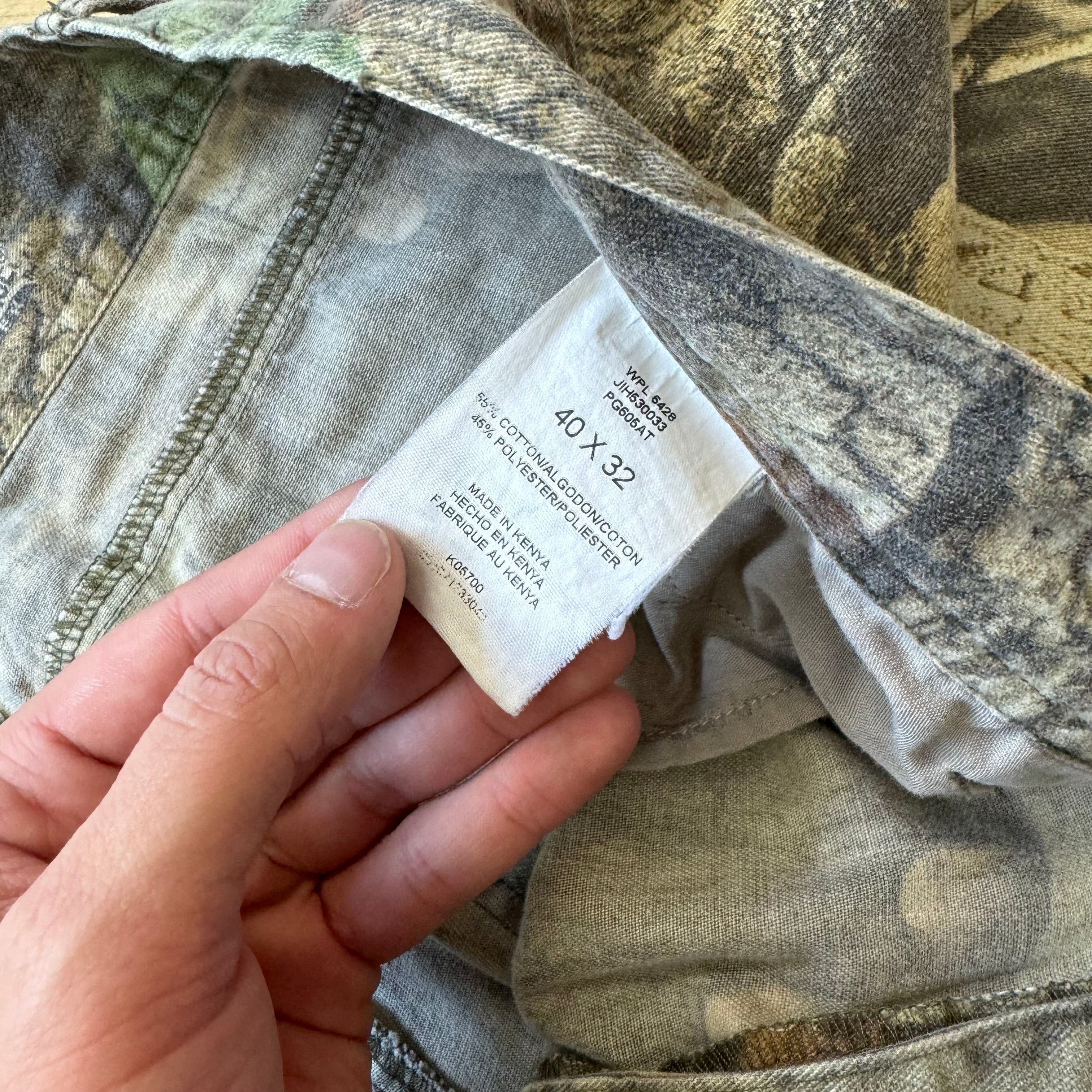 Vintage ProGear By Wrangler Camo Cargo Pants Sz 40