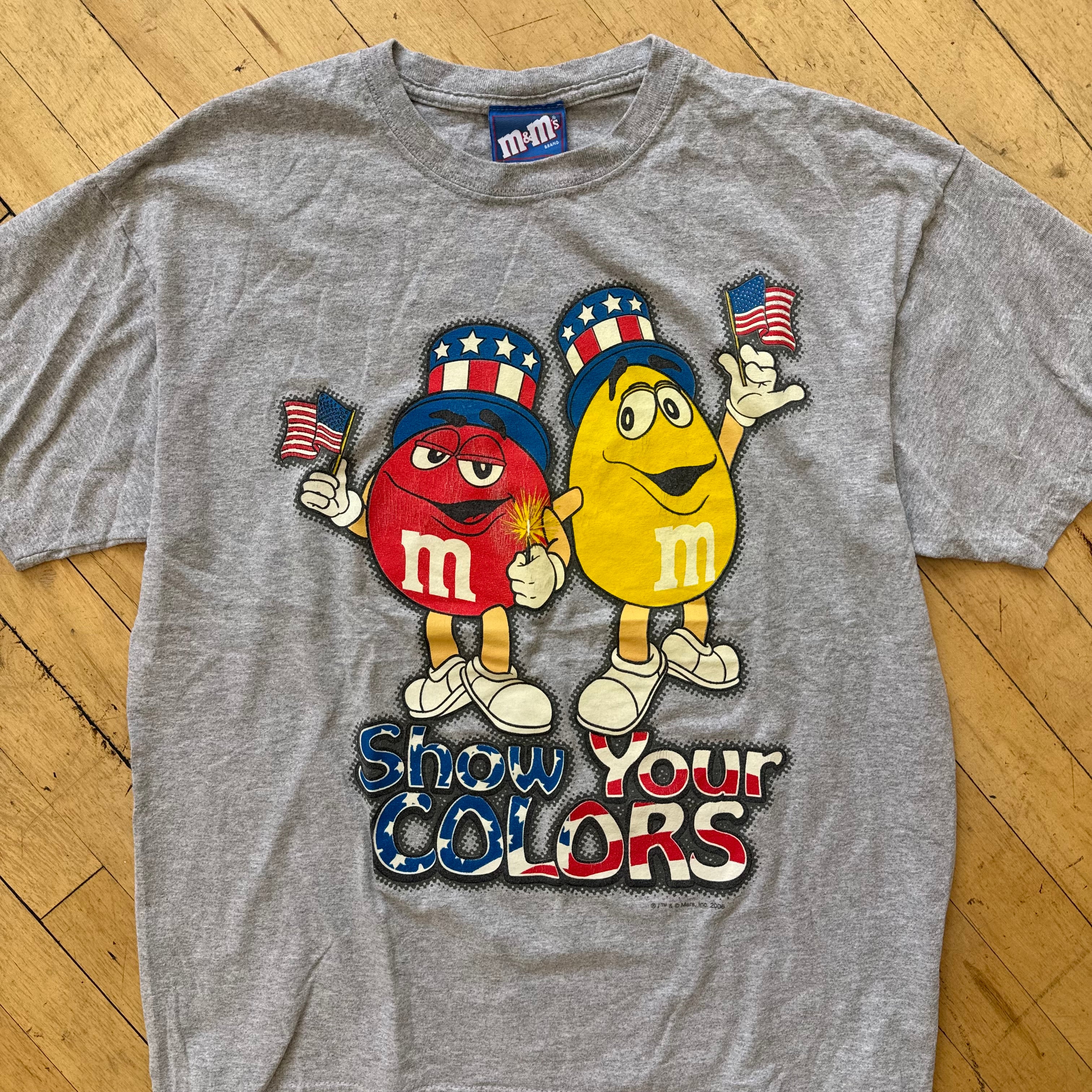 Y2K M & M Independence Day T-shirt Sz M
