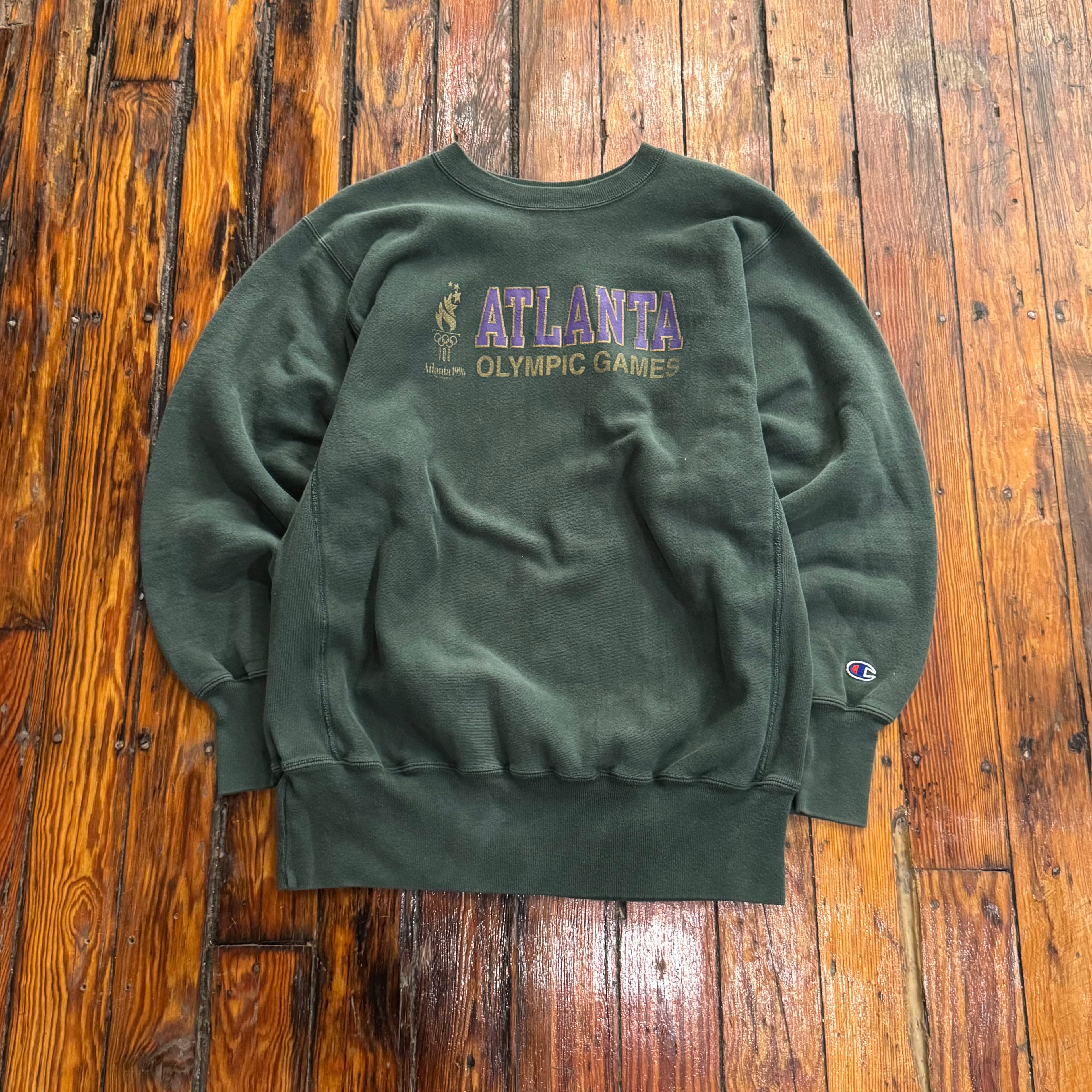 Vintage Atlanta Olympics Champion Weave Crewneck Sz XL