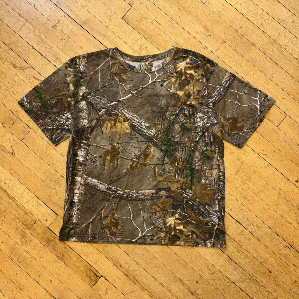 Y2K Ranger Camo Pocket T-shirt Sz L