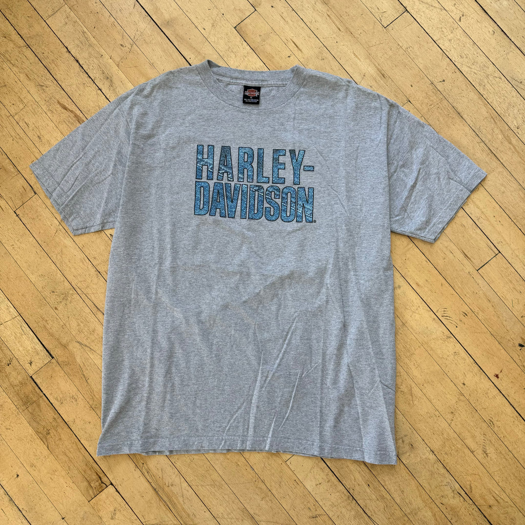 Vintage Harley Davidson Aruba SpellOut T-shirt Sz XL