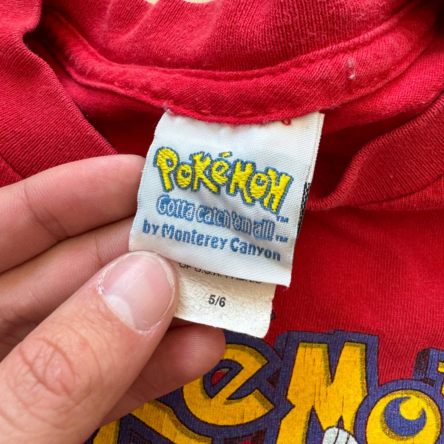 Vintage Pokémon Catch Them All T-shirt Sz 5/6