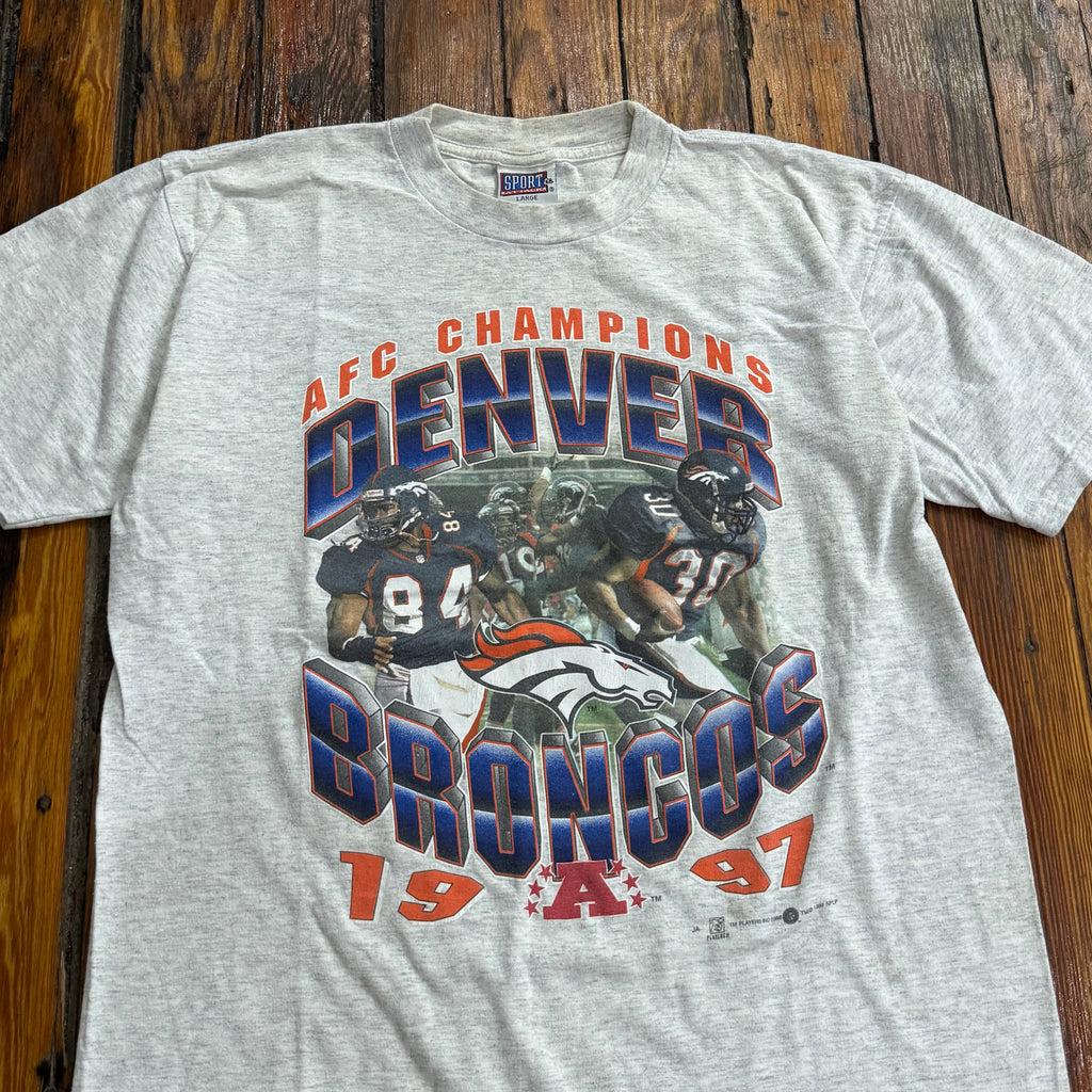 Vintage Denver Broncos AFC Champions T-shirt Sz L