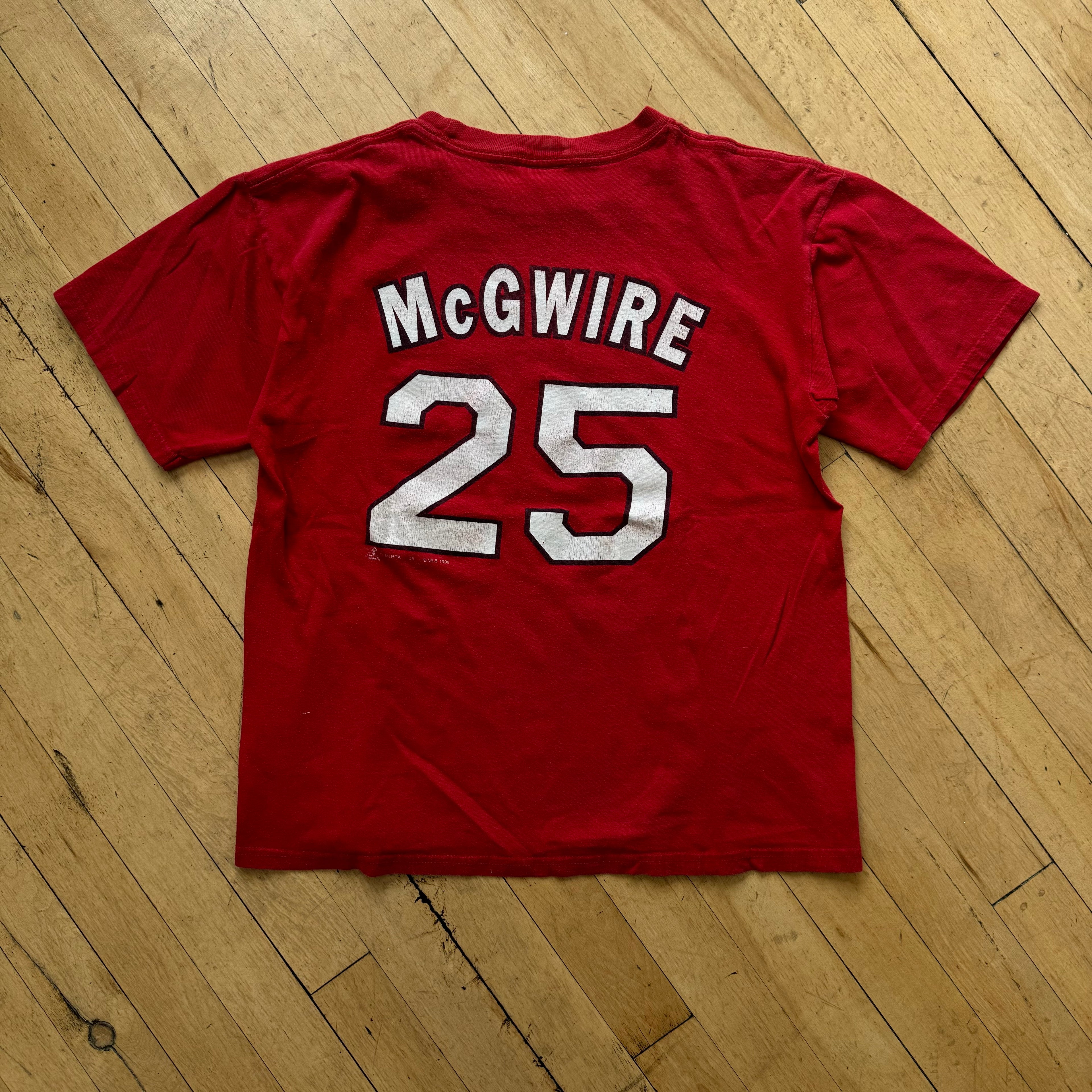 Vintage Cardinals Mark McGwire T-shirt Sz YTH XL