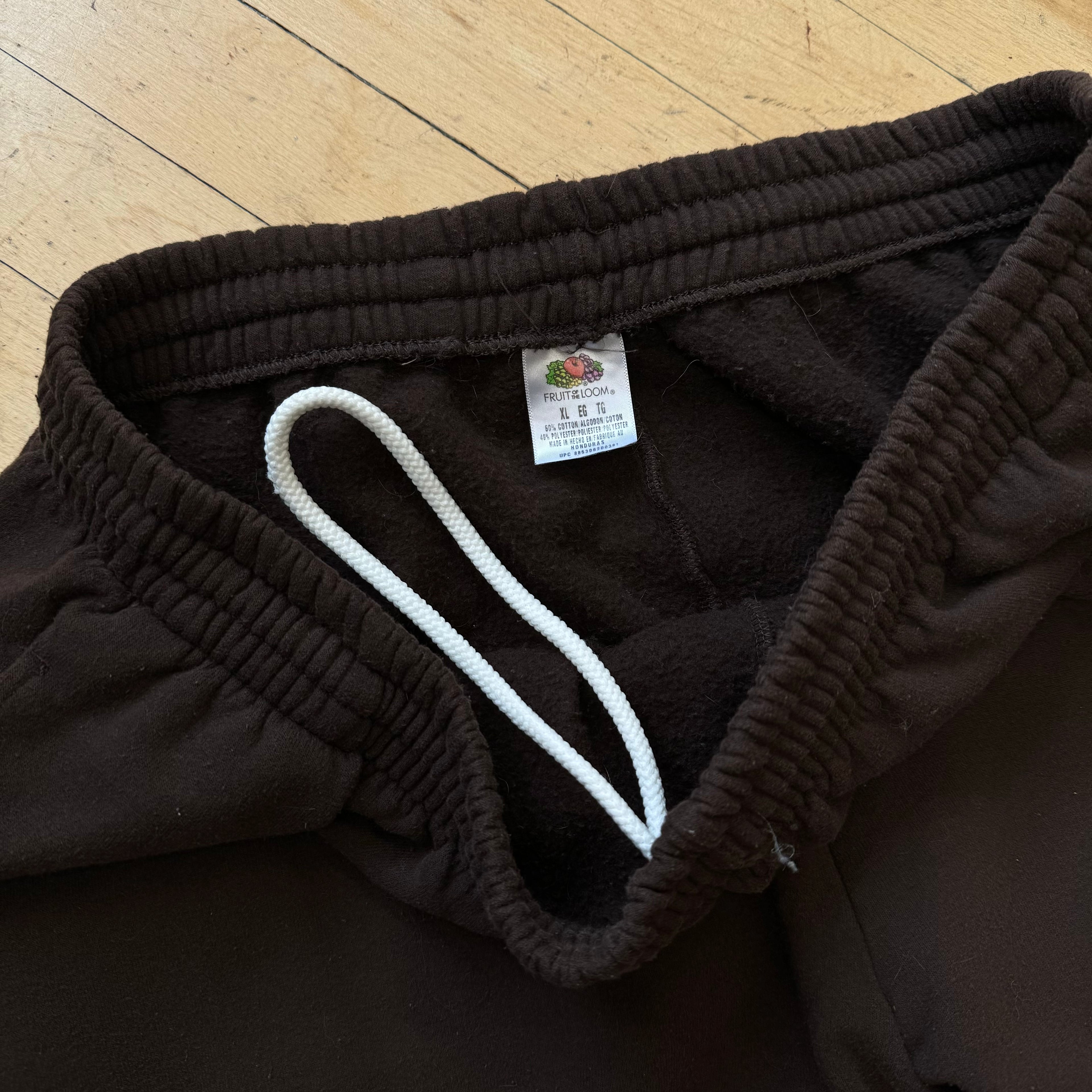 Vintage Brown Fruit Of the loom Sweatpants Sz L