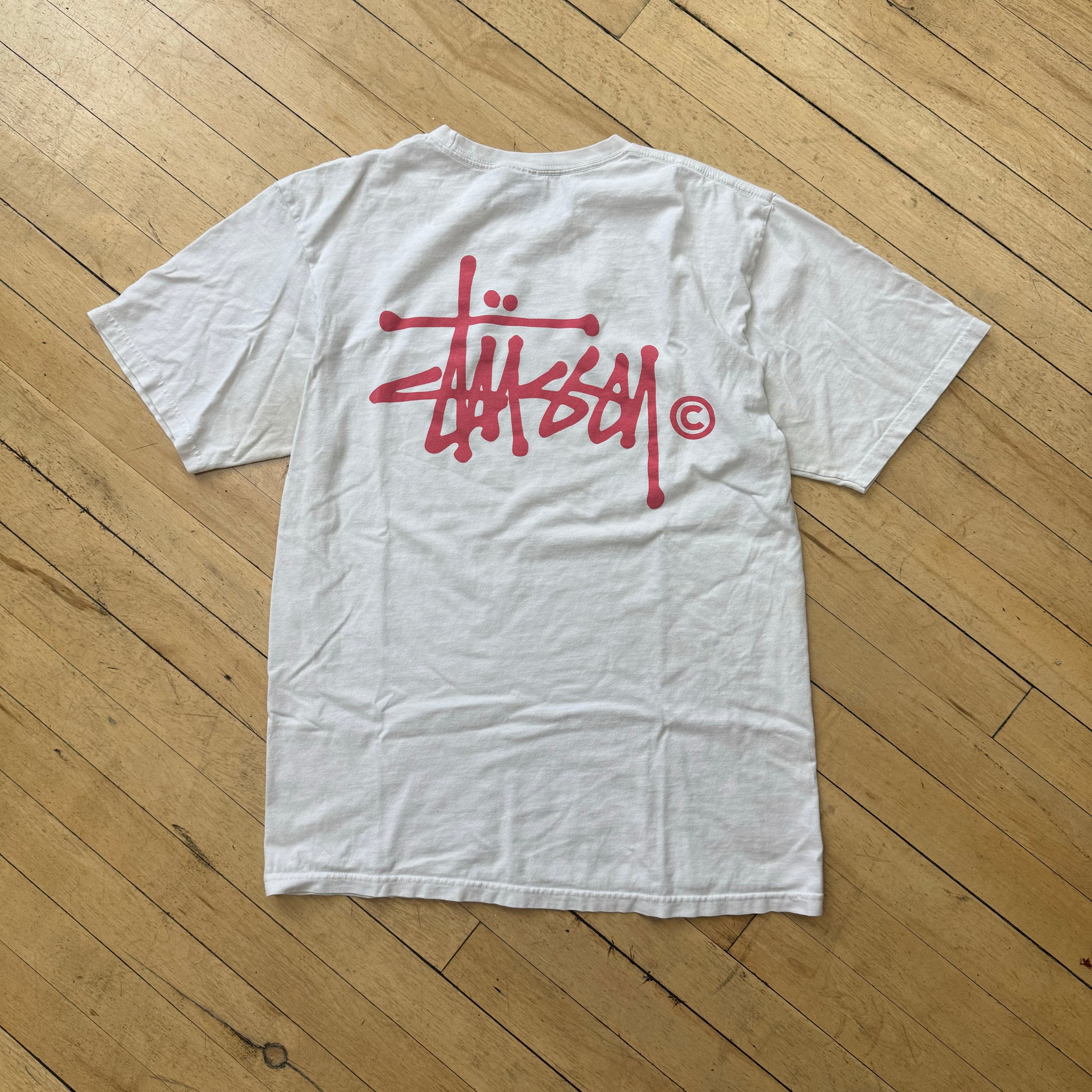 2000s Classic Stussy Logo T-shirt Sz M