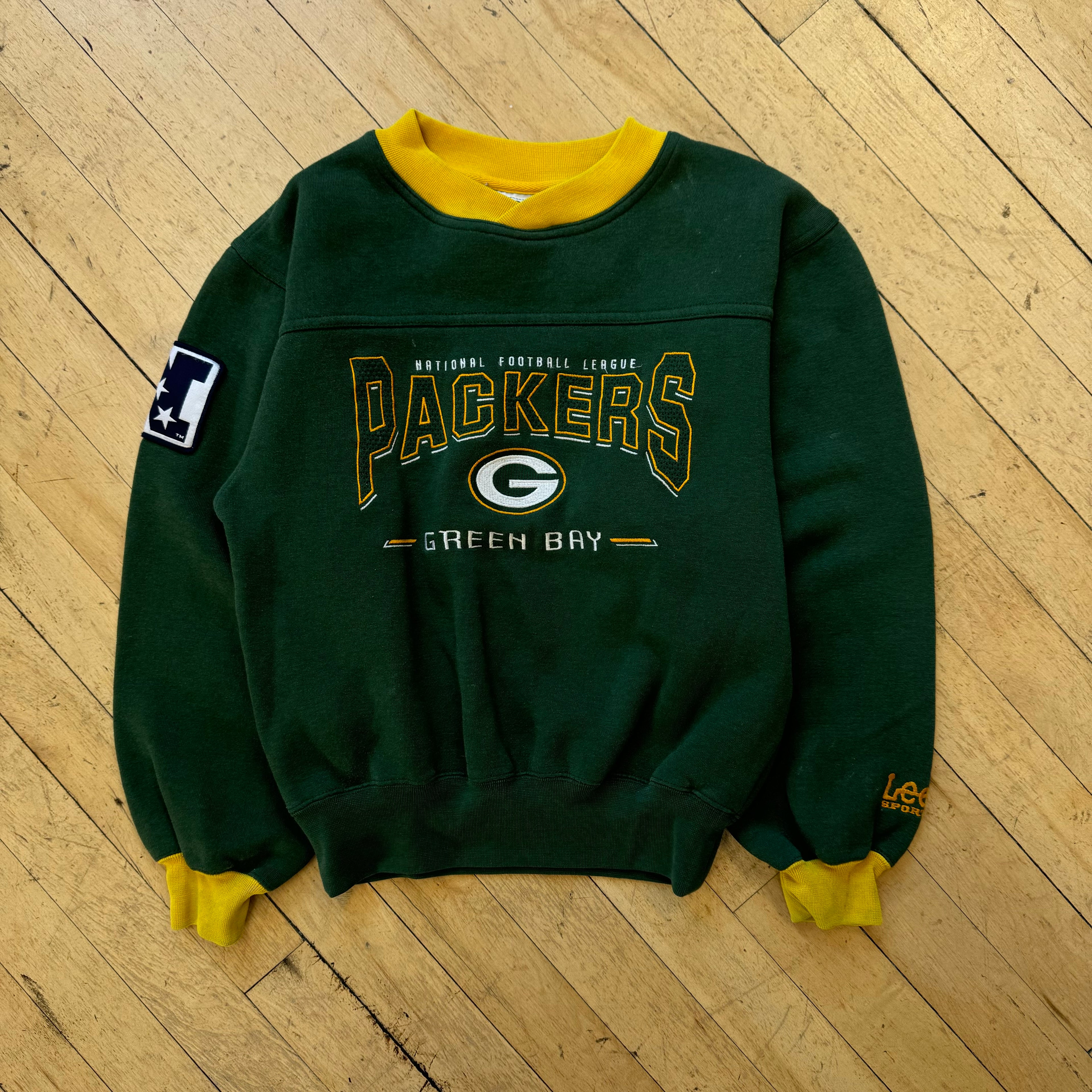 Vintage GreenBay Packers Lee Sports CrewNeck Sz YTH M