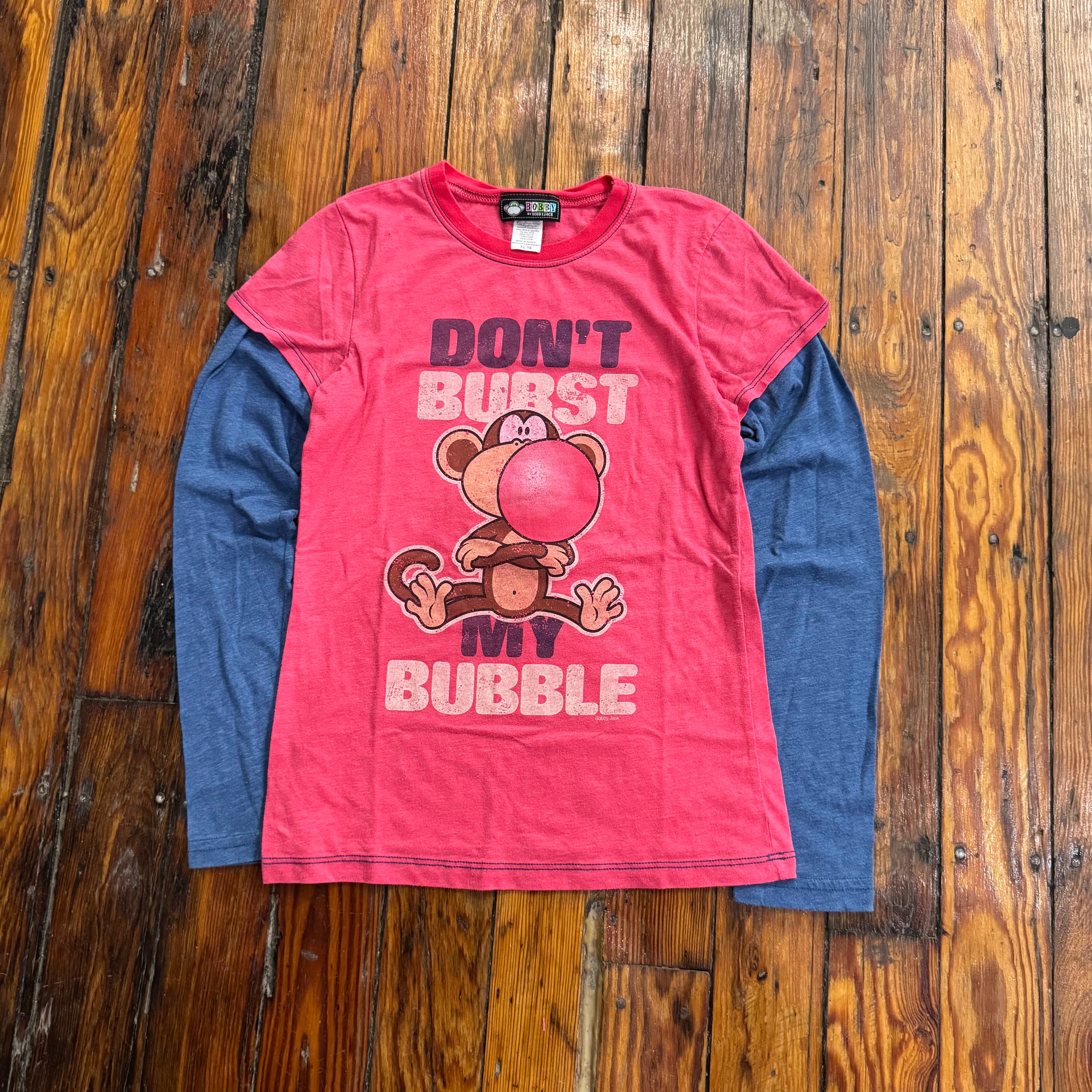 Y2K Bobby Jack Don’t Burst my Bubble T-shirt Sz S