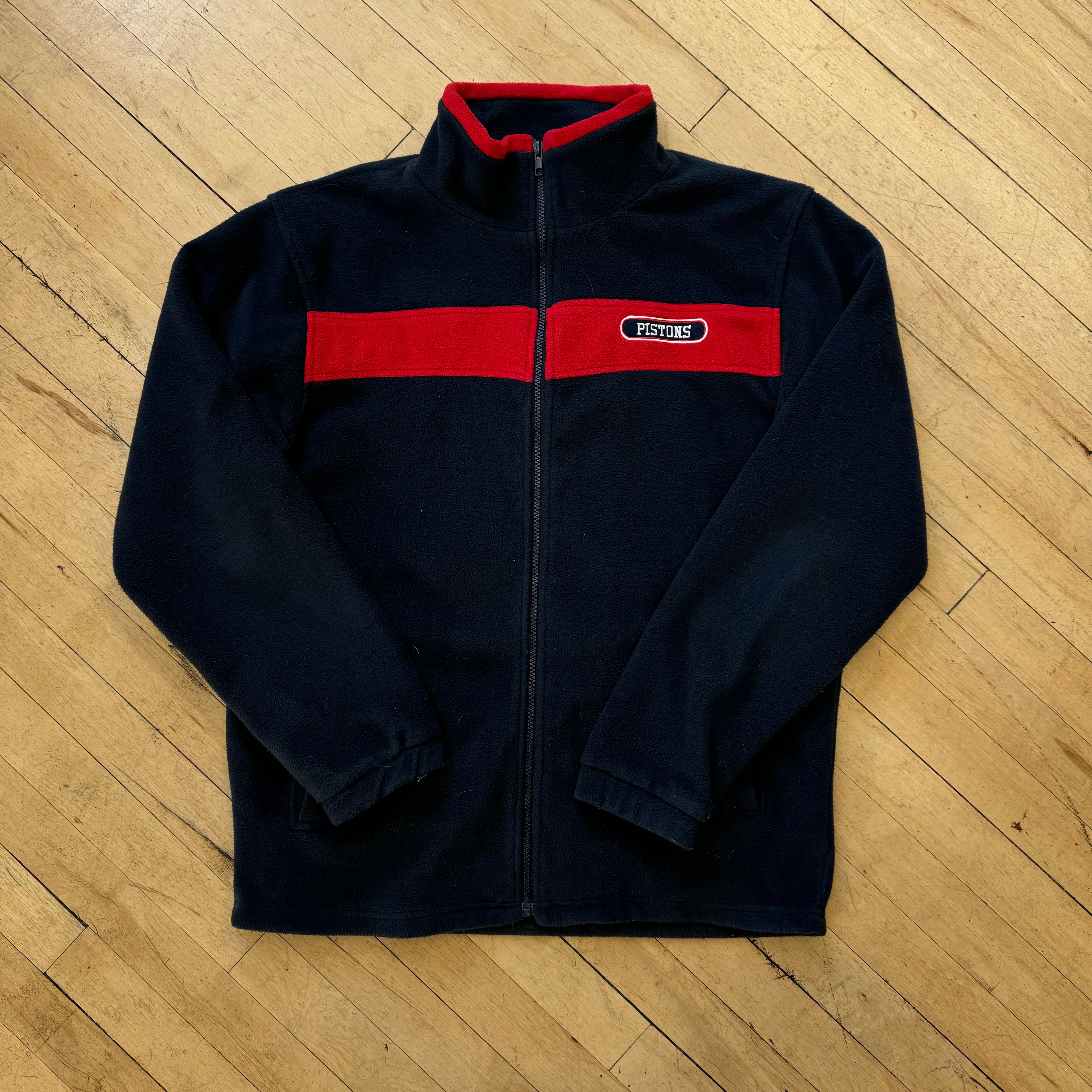 Vintage Detroit Pistons Fleece Jacket Sz L