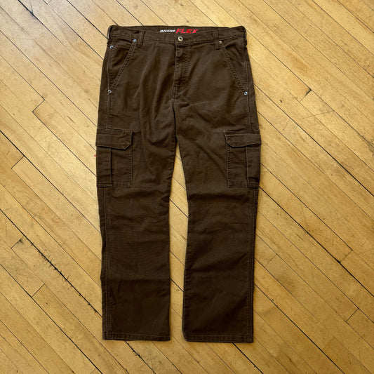 Y2K Brown Dickie Cargo Pants Sz 34x30