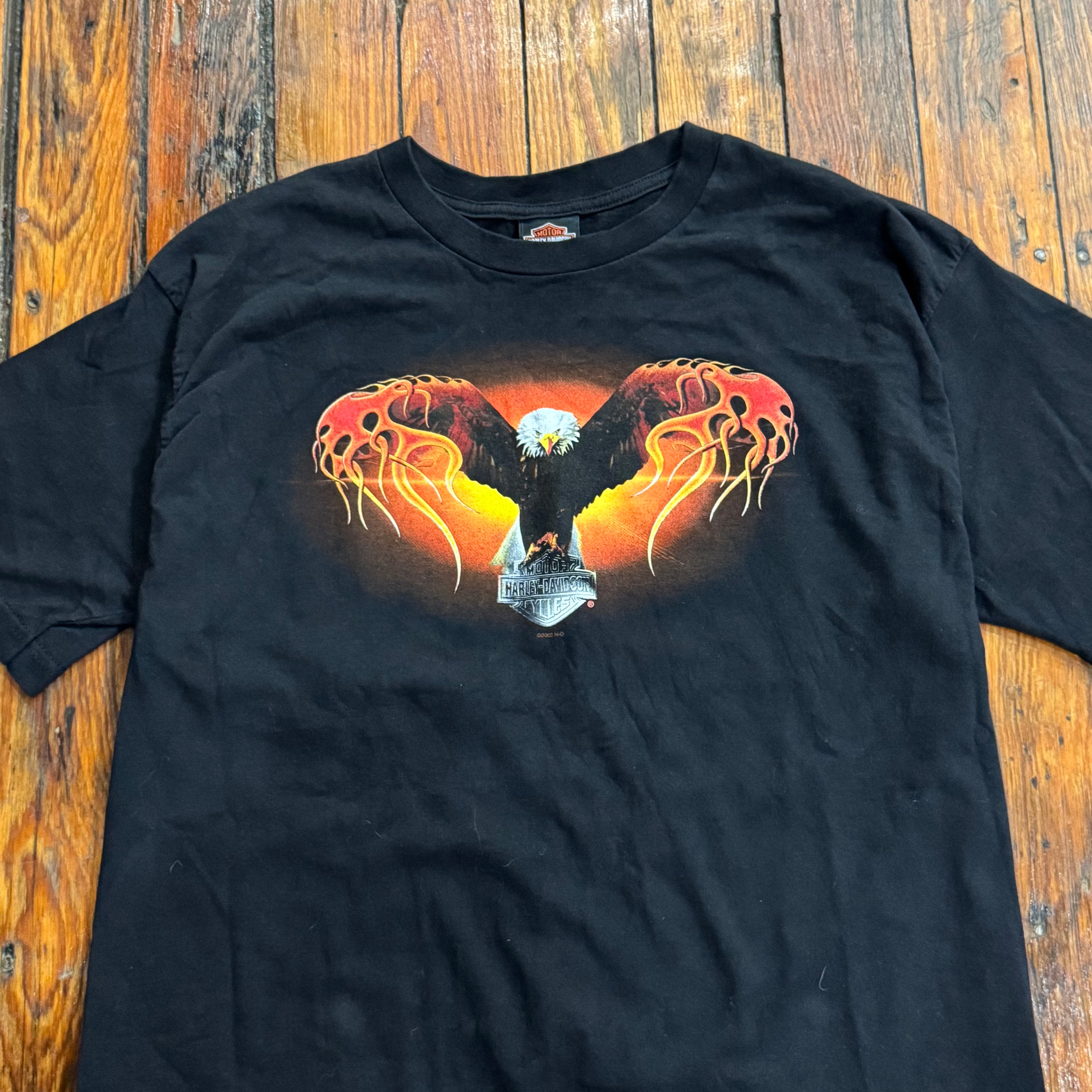 Vintage Eagle Flame St. Paul Harley T-shirt Sz XL