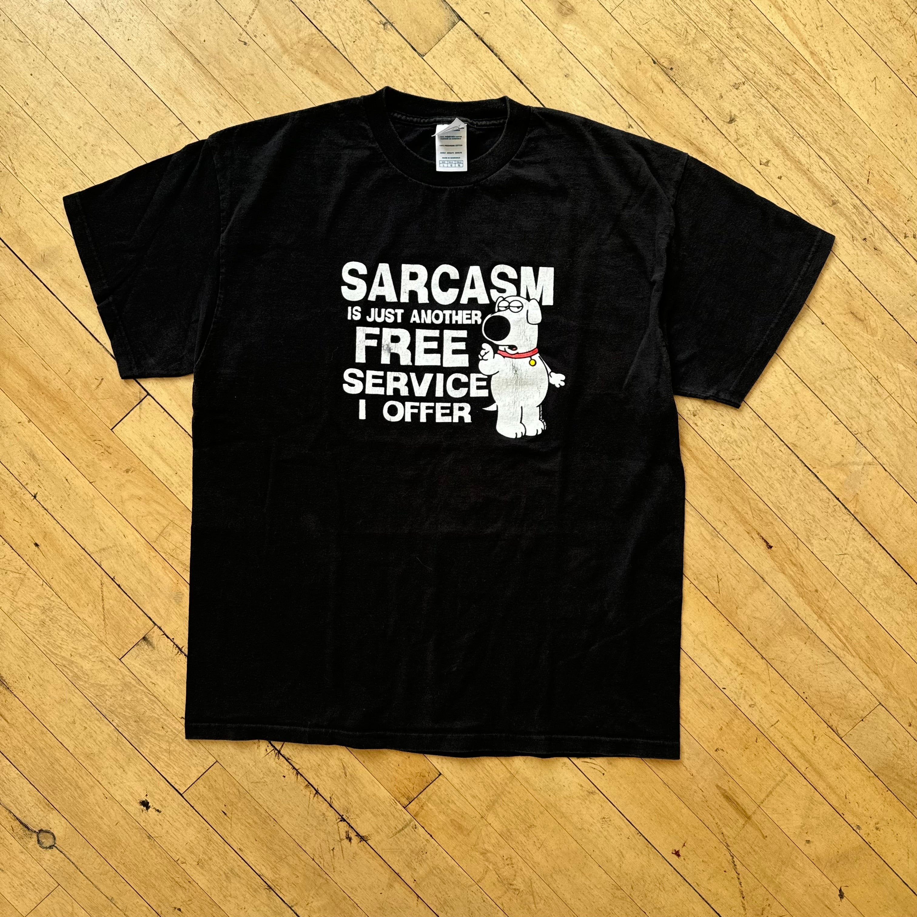 Y2K Family Guy Sarcasm T-shirt Sz L