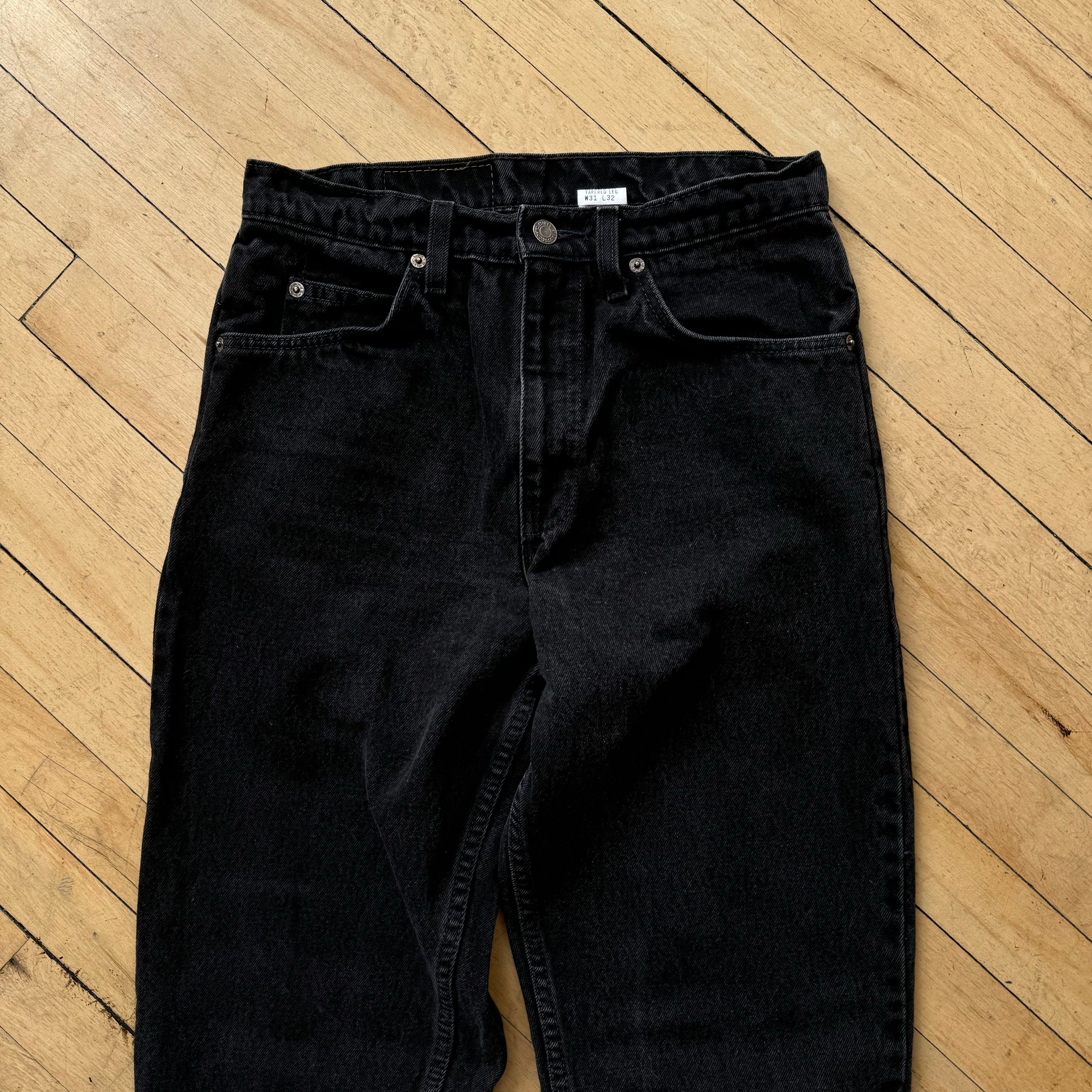 Y2K BLK Levi 550 Orange Tab Denim Jeans Sz 31x32