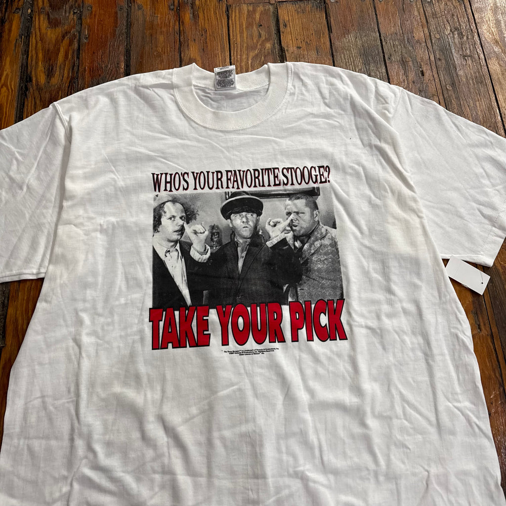 Vintage Threw Stooges Take your Pick T-shirt Sz XL (NEW)