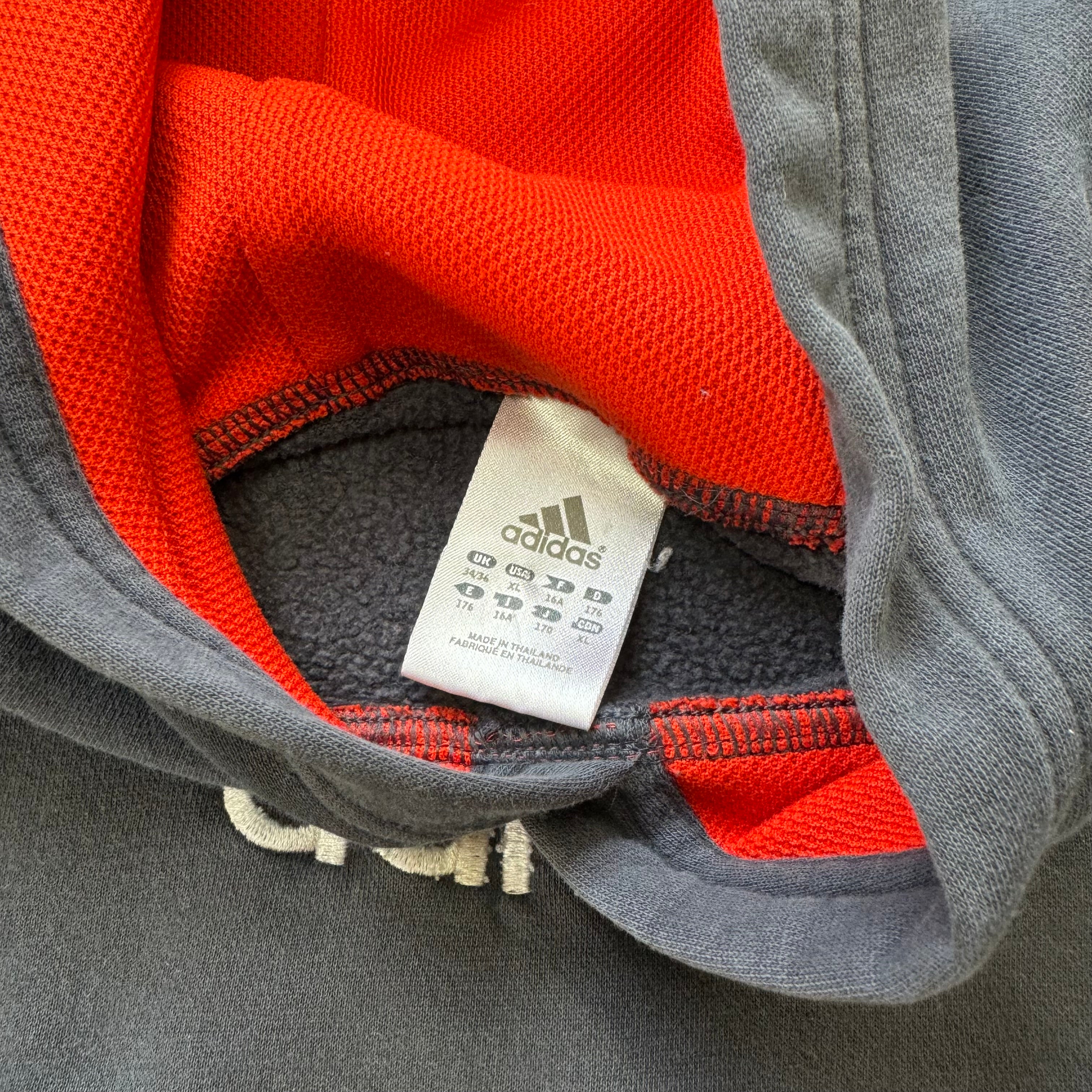 Y2K Adidas Embroidered Hoodie Sz M