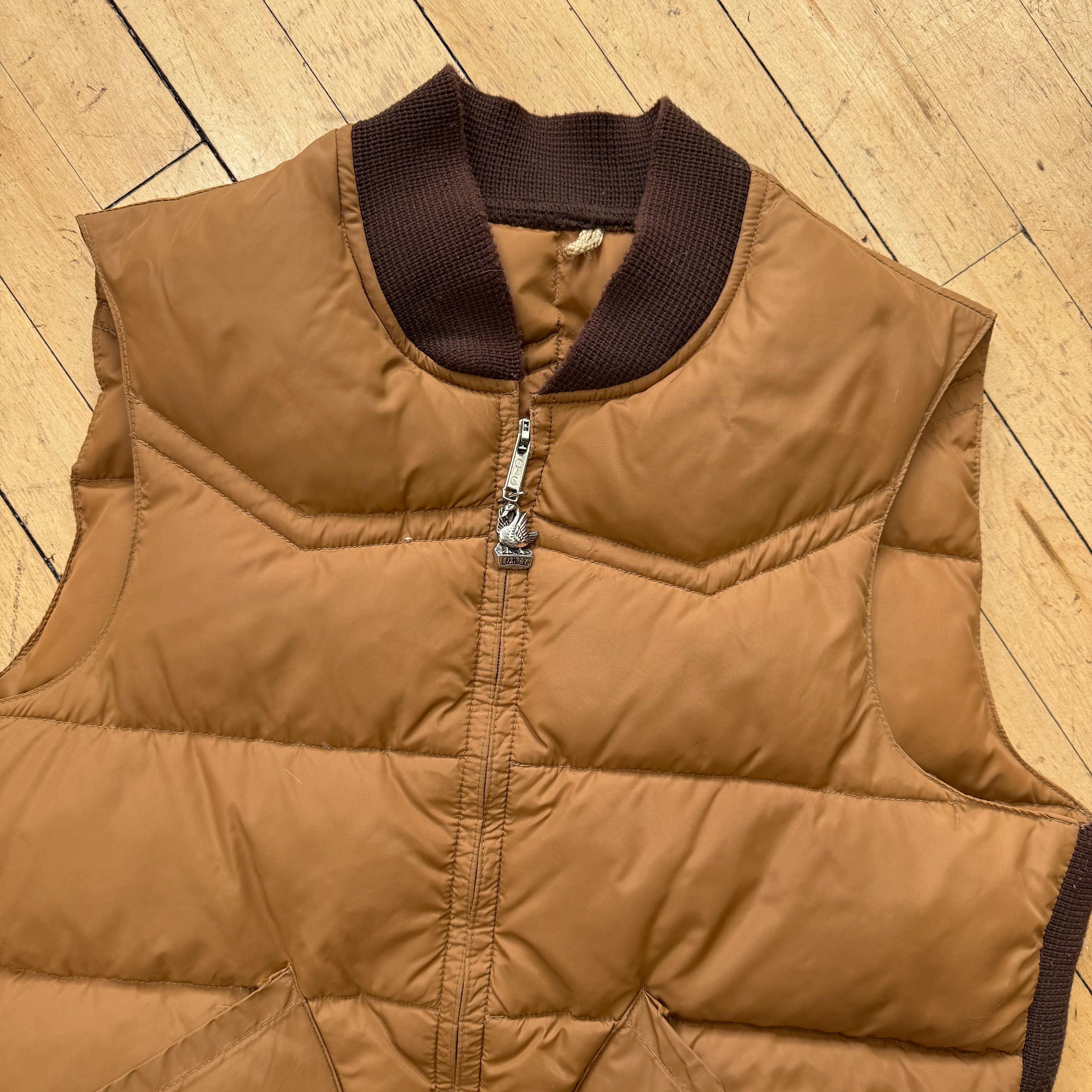 Vintage Comfy Goose Down Puffer Vest Sz M