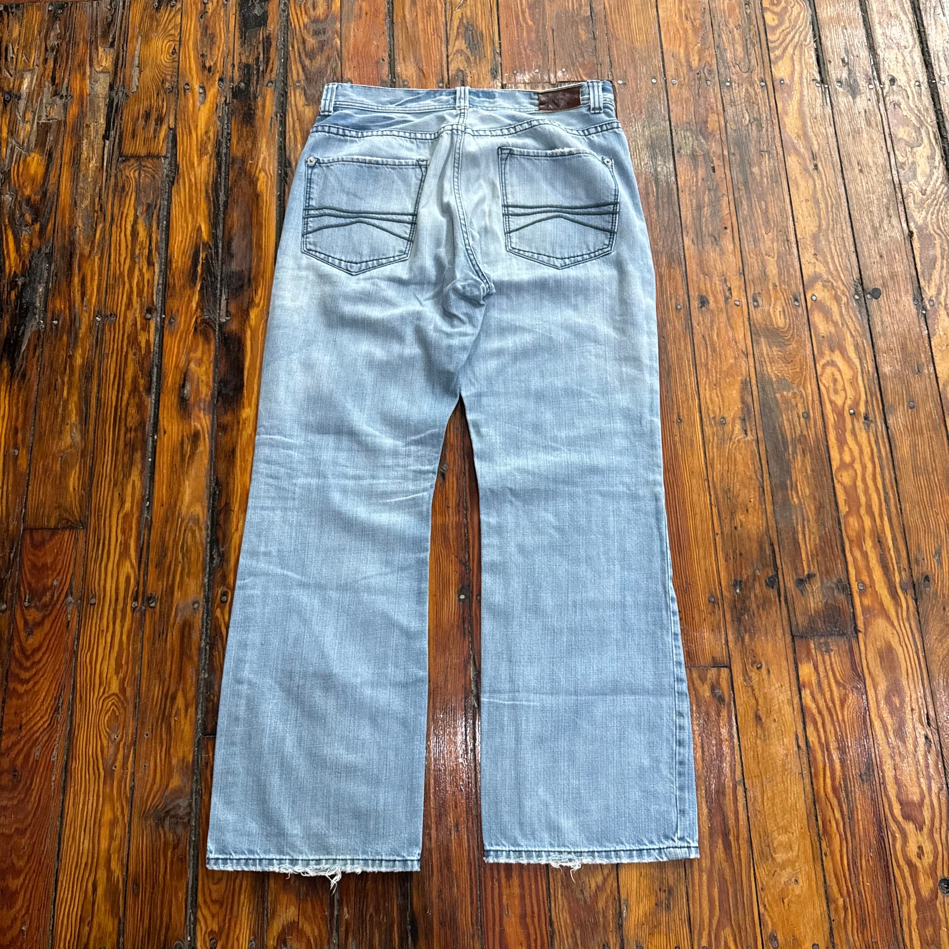 Y2K XS Bootcut Denim Jeans Sz 36x34