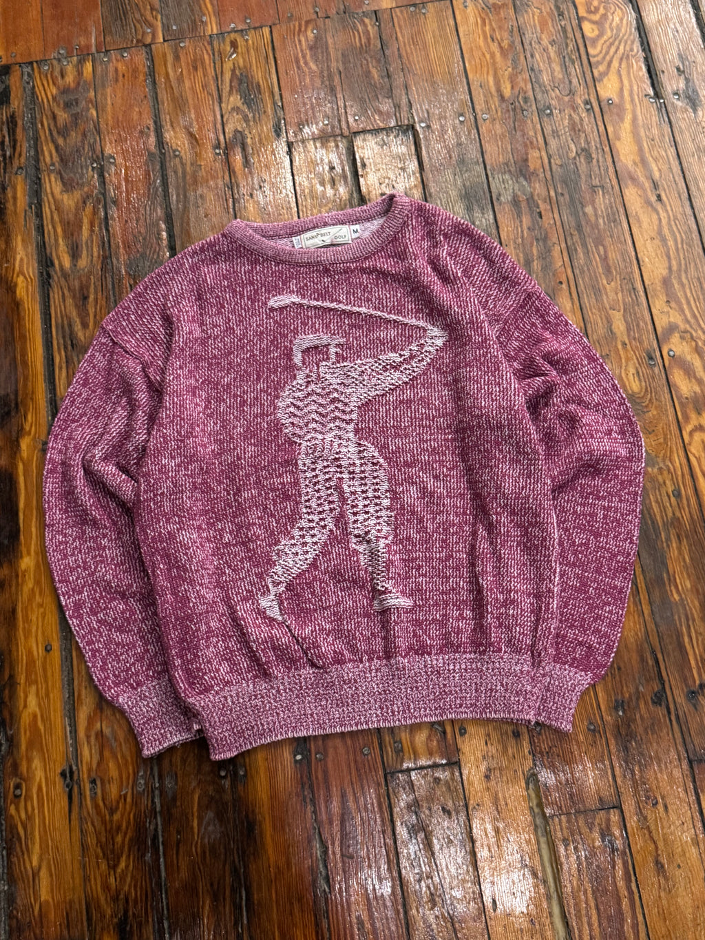 Vintage SansBelt Golf Knit Sweater Sz M