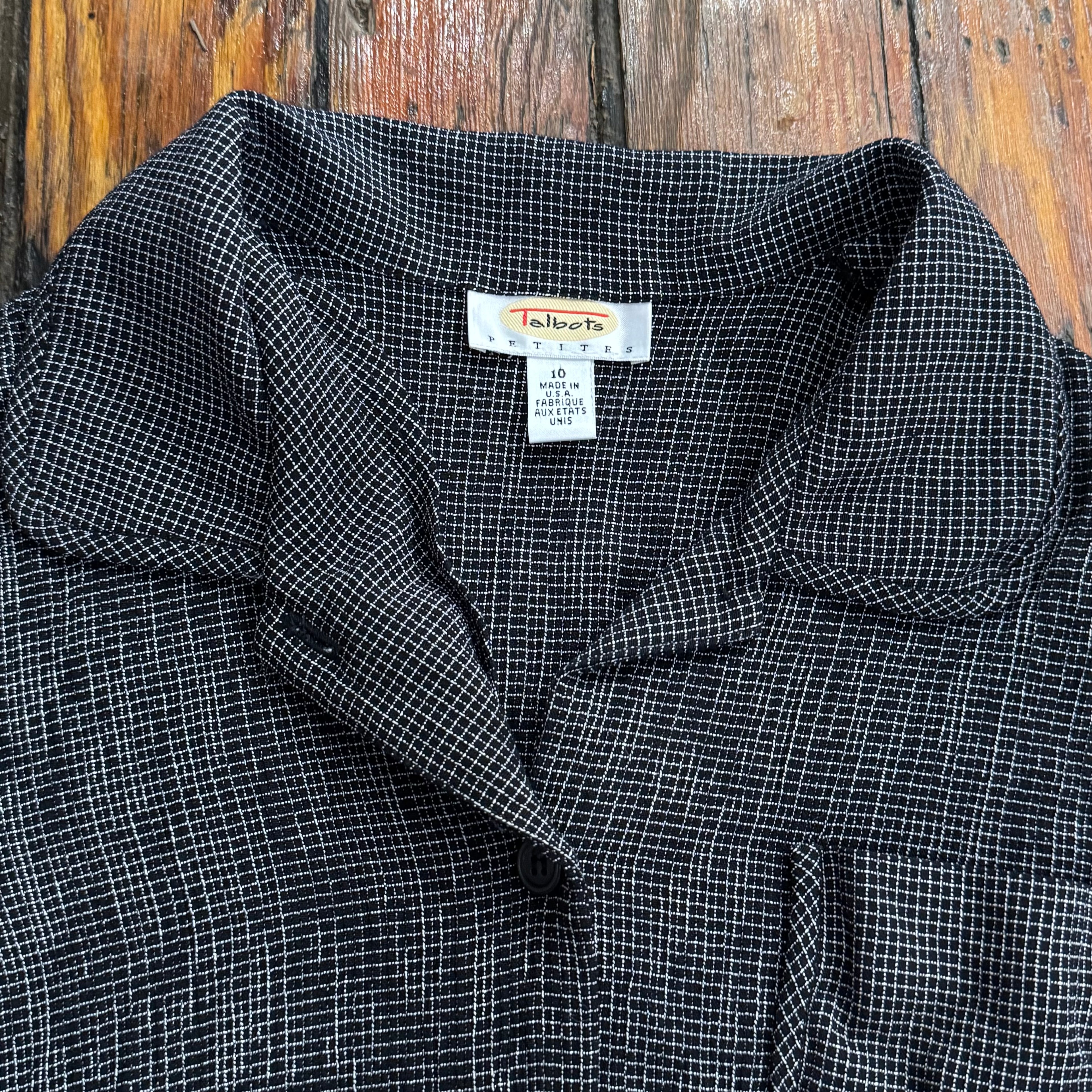 Vintage Talbots Button up Top Sz S