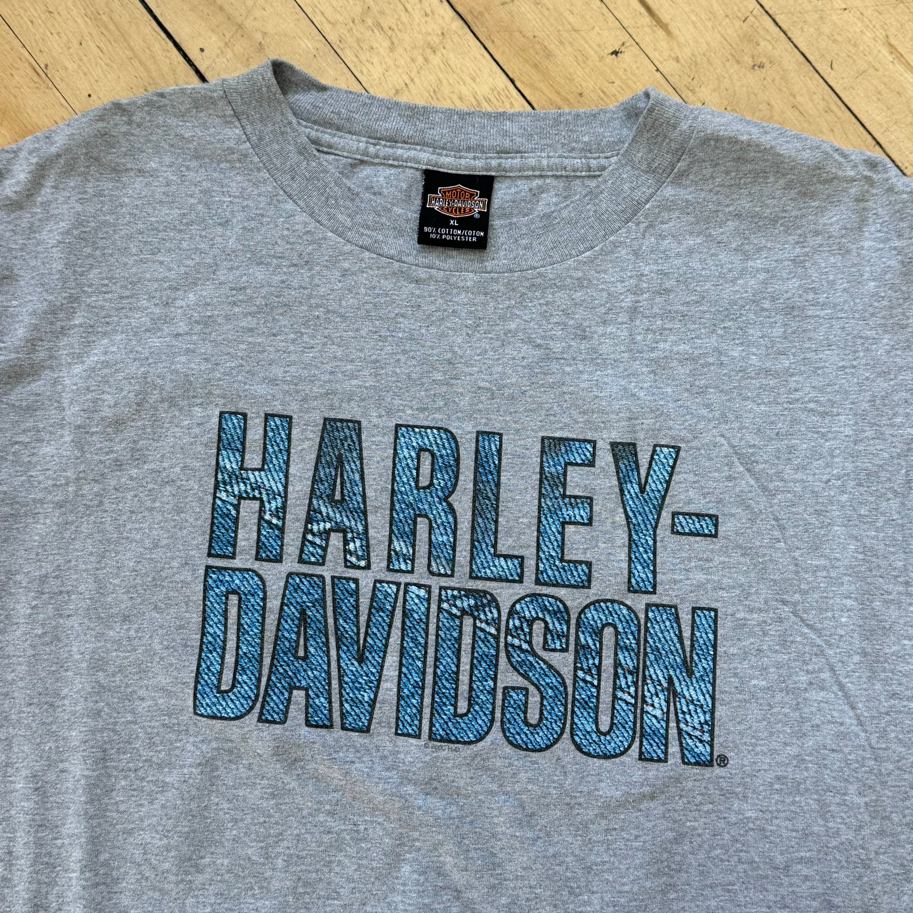 Vintage Harley Davidson Aruba SpellOut T-shirt Sz XL