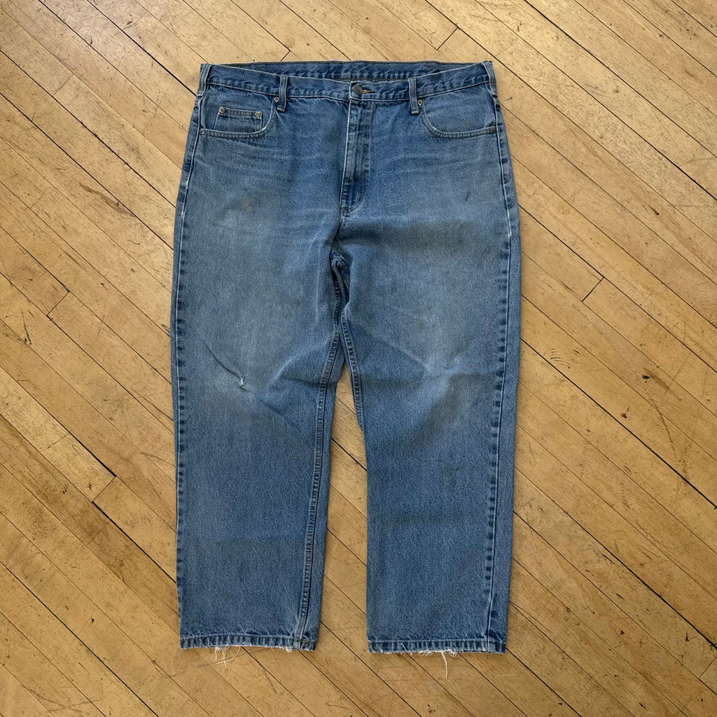 Vintage Faded Denim Jeans Sz 38x30