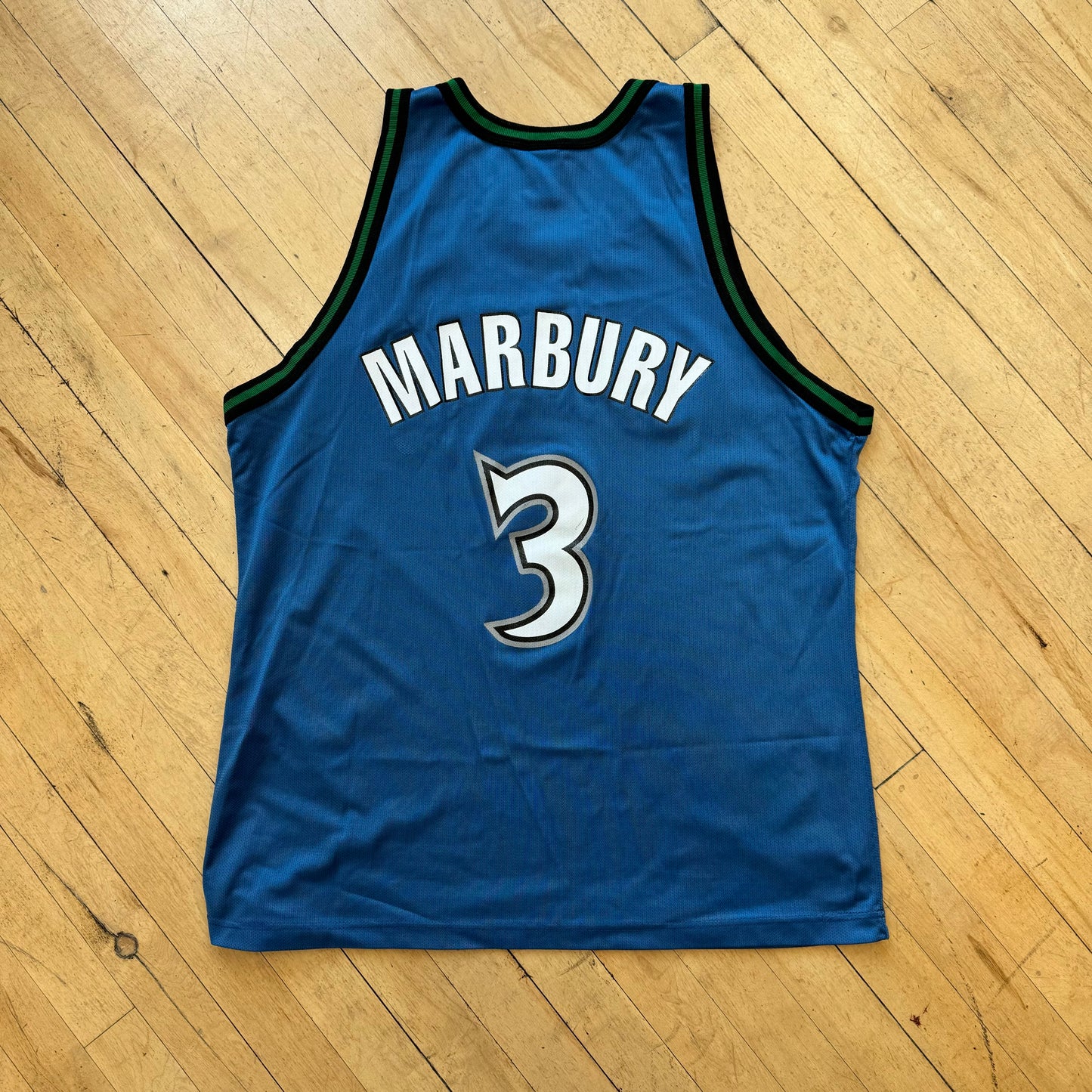 Vintage Champion Timberwolves “Marbury” Jersey Sz L