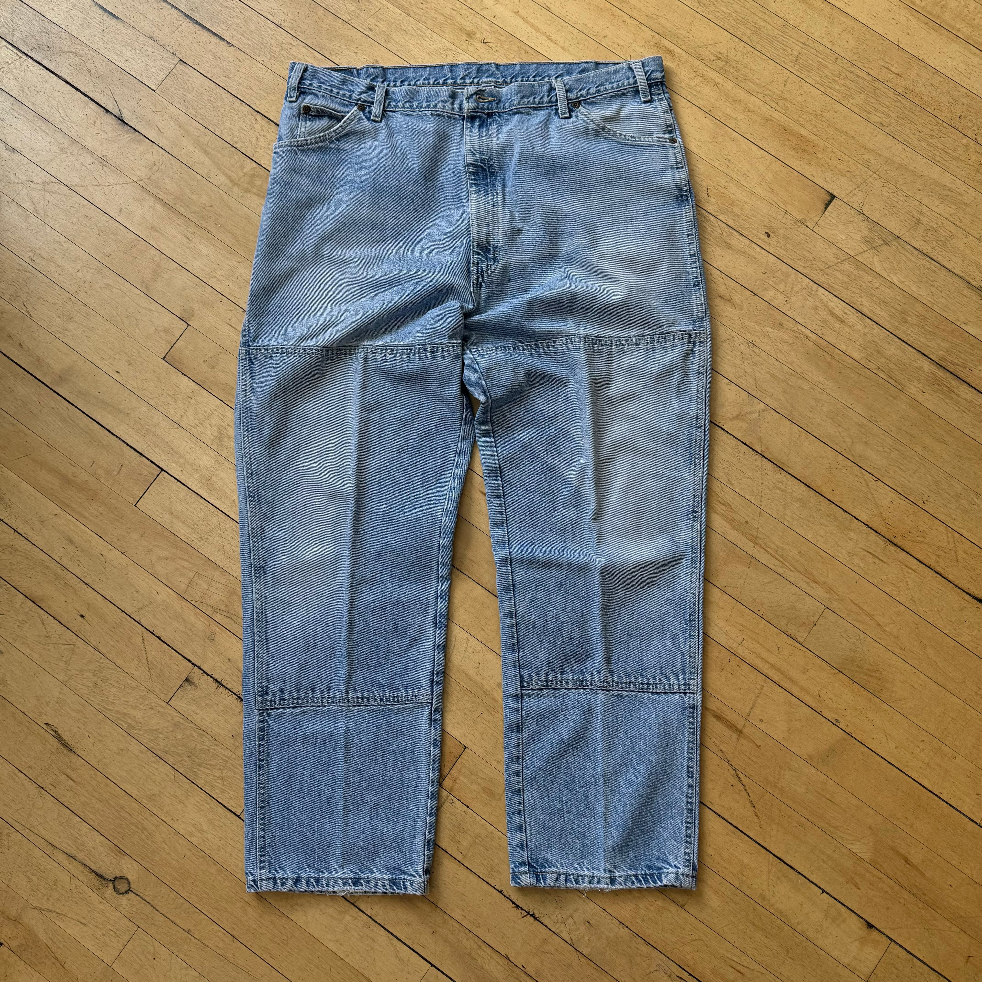 Vintage Dickies Double Knee Light Wash Denim Sz 40