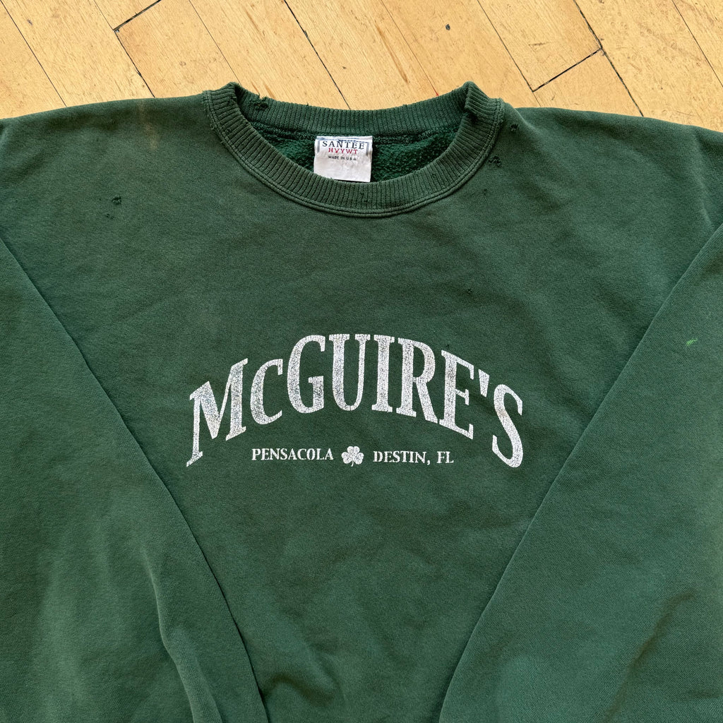 Vintage McGuires SpellOut CrewNeck Sz L