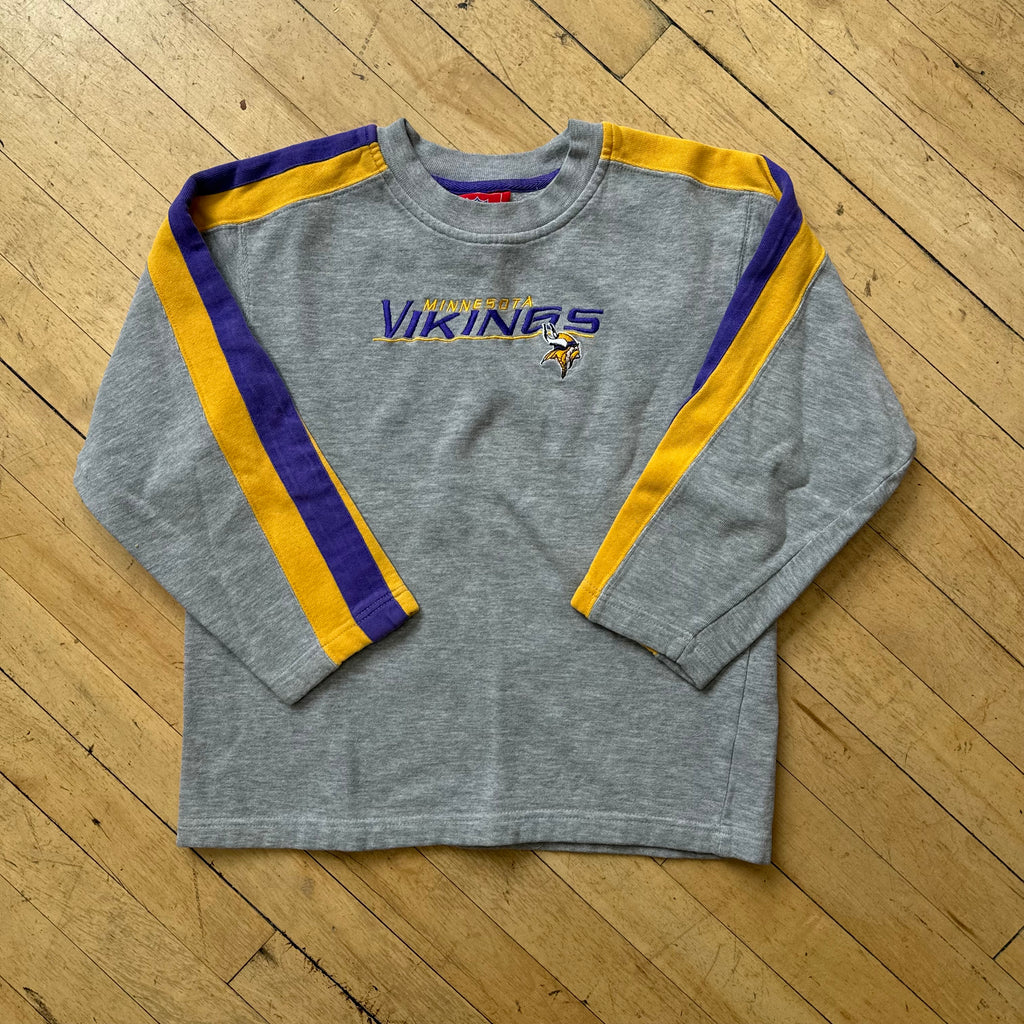 Vintage Minnesota Vikings SpellOut CrewNeck Sz YTH M 10-12