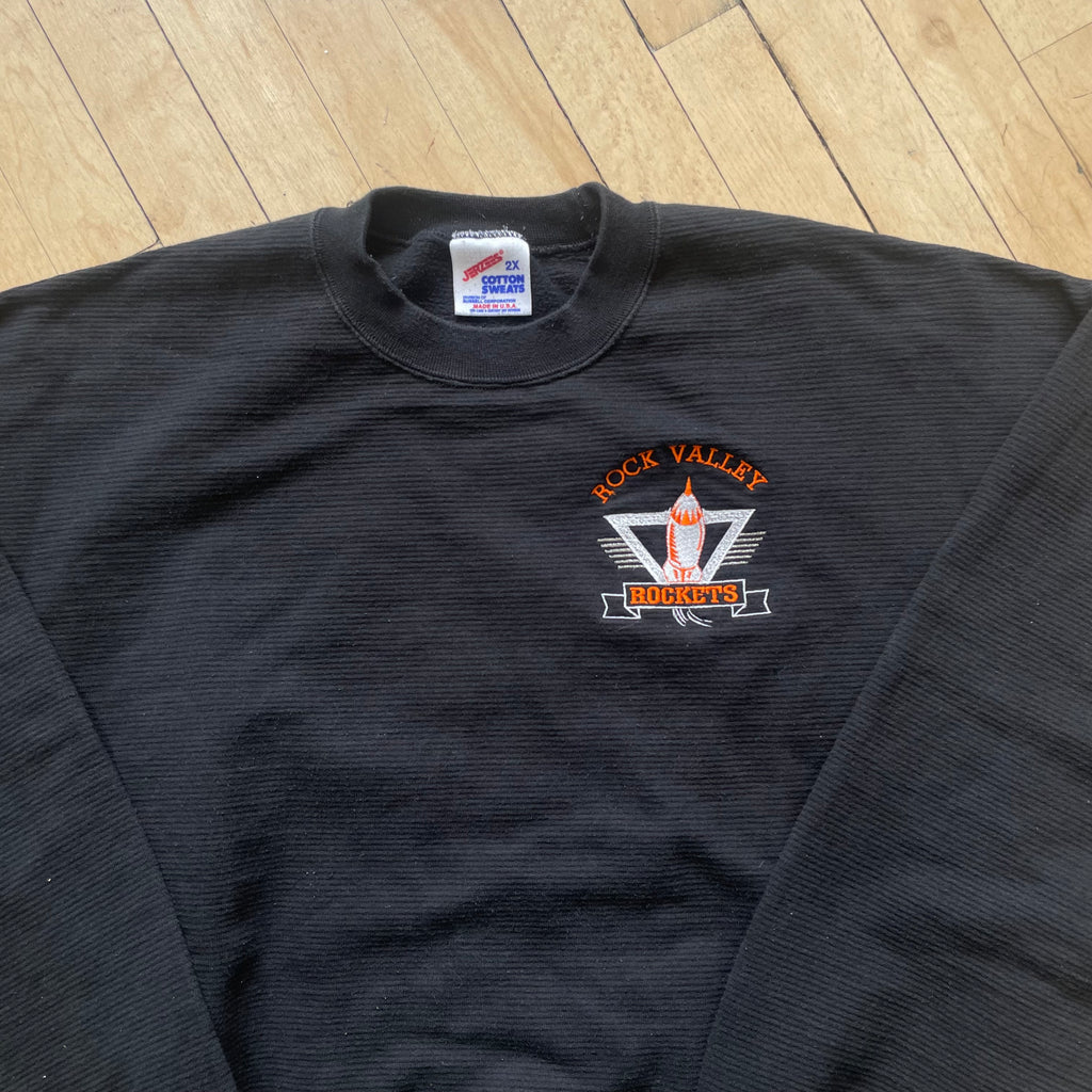 Vintage Rock Valley Rockets Crewneck Sz XL