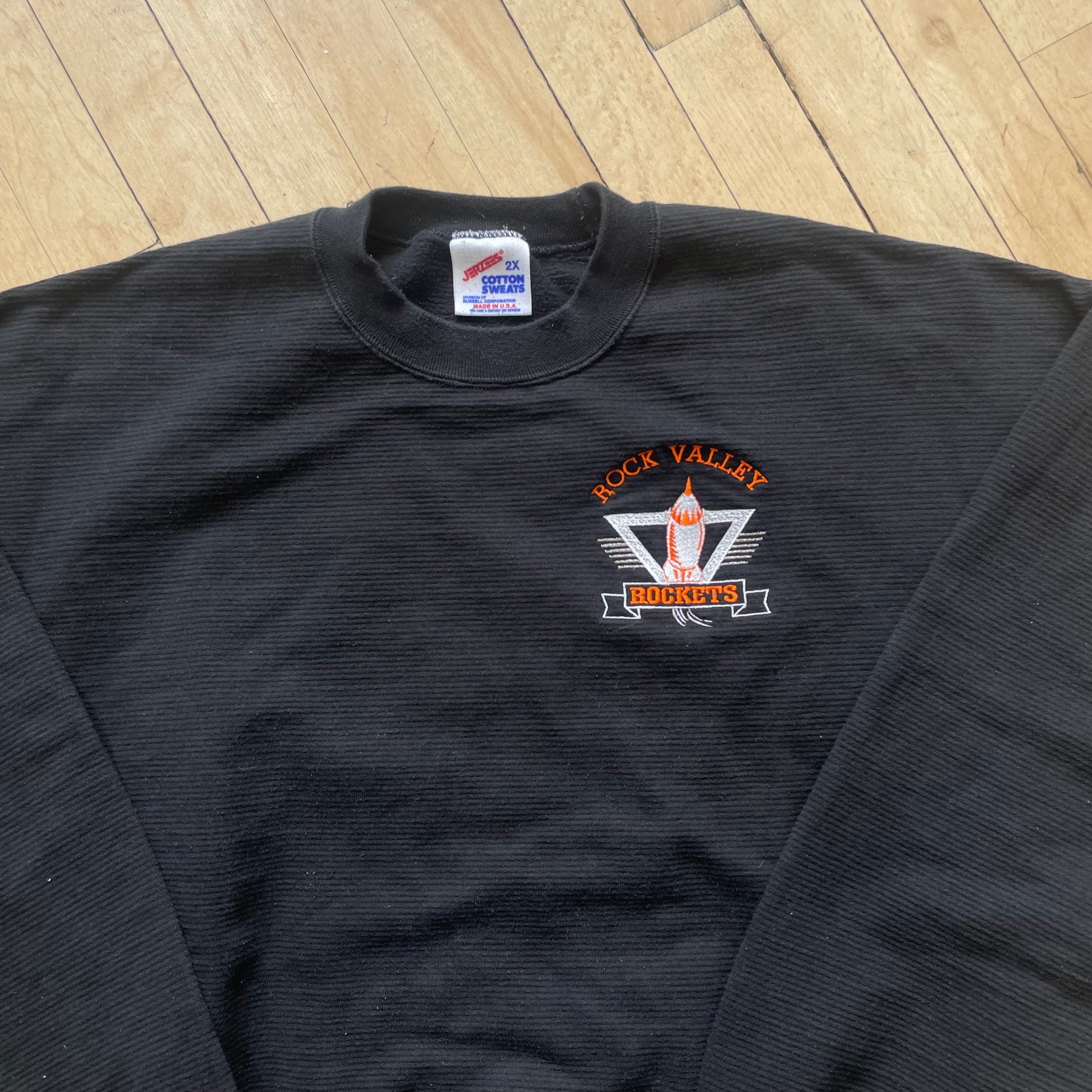 Vintage Rock Valley Rockets Crewneck Sz XL
