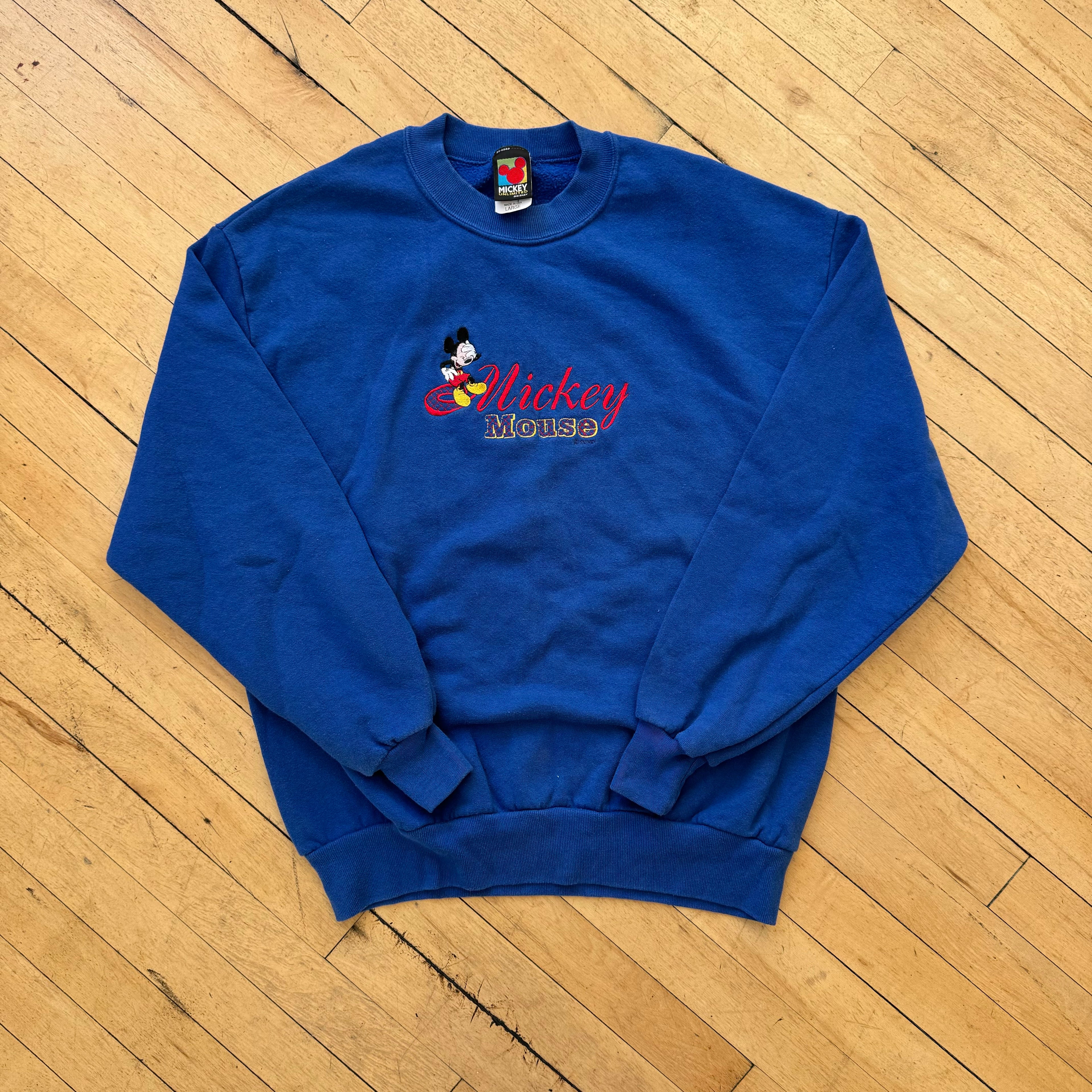 Vintage Mickey Mouse Crewneck Sz L