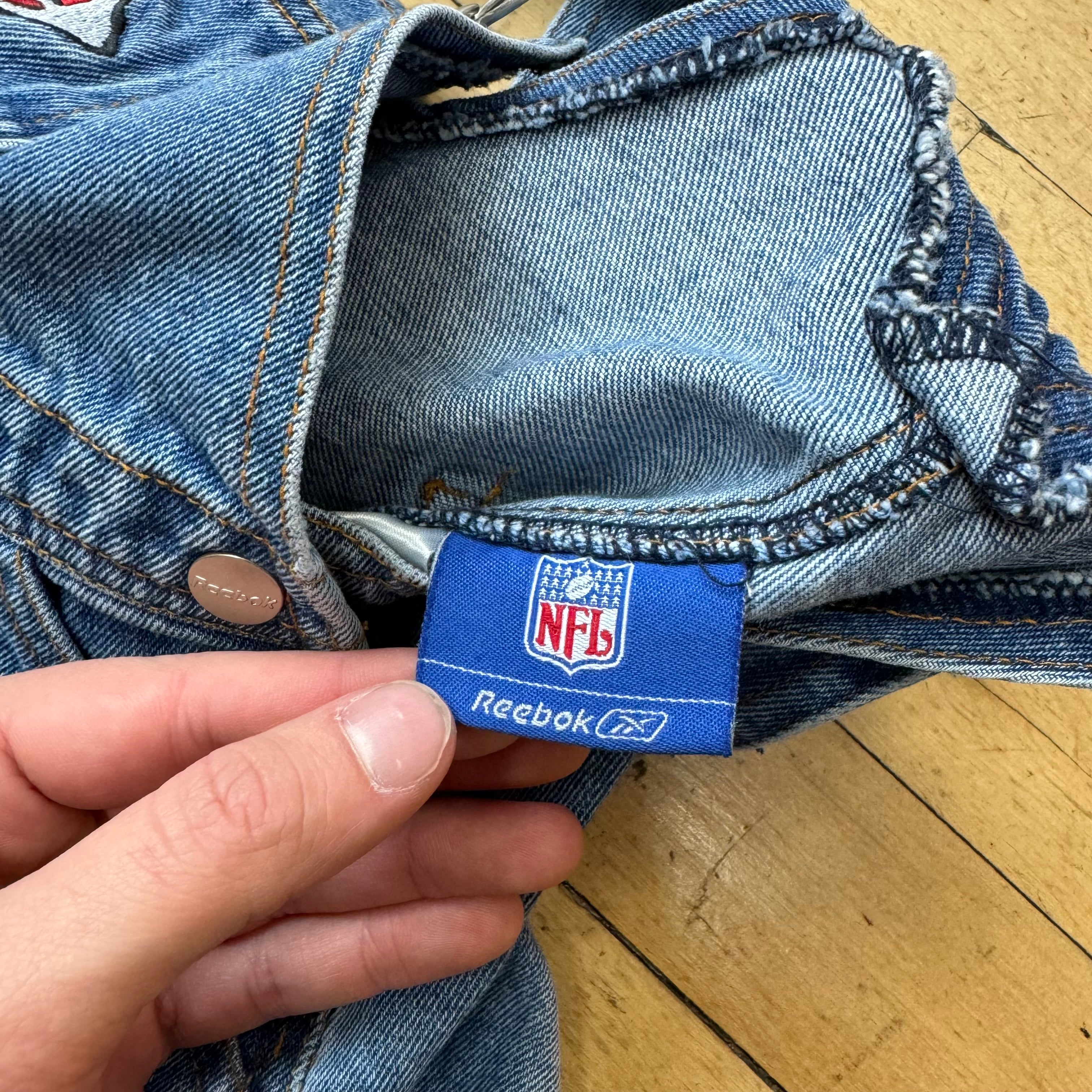 Vintage Kansas City Chiefs Denim Skirt Overalls Sz 4T