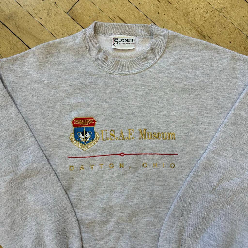 Vintage USAF Museum CrewNeck Sz L